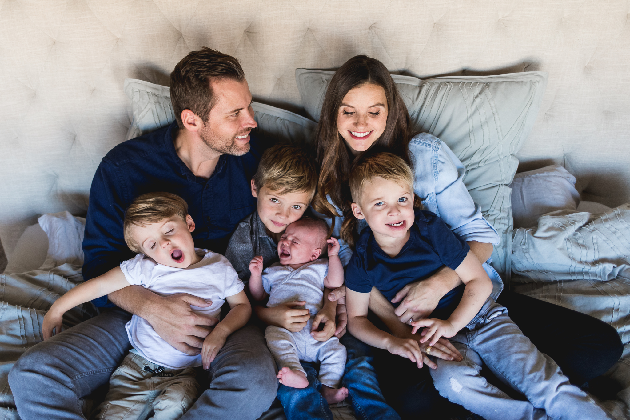 In-home infant and family session {Utah County baby photographer}