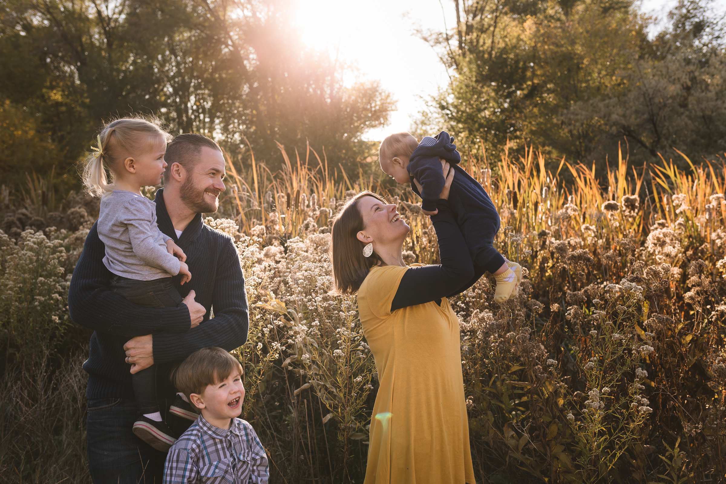 Fall golden hour session ~ big brother, little sister, baby {Utah County family lifestyle photographer}