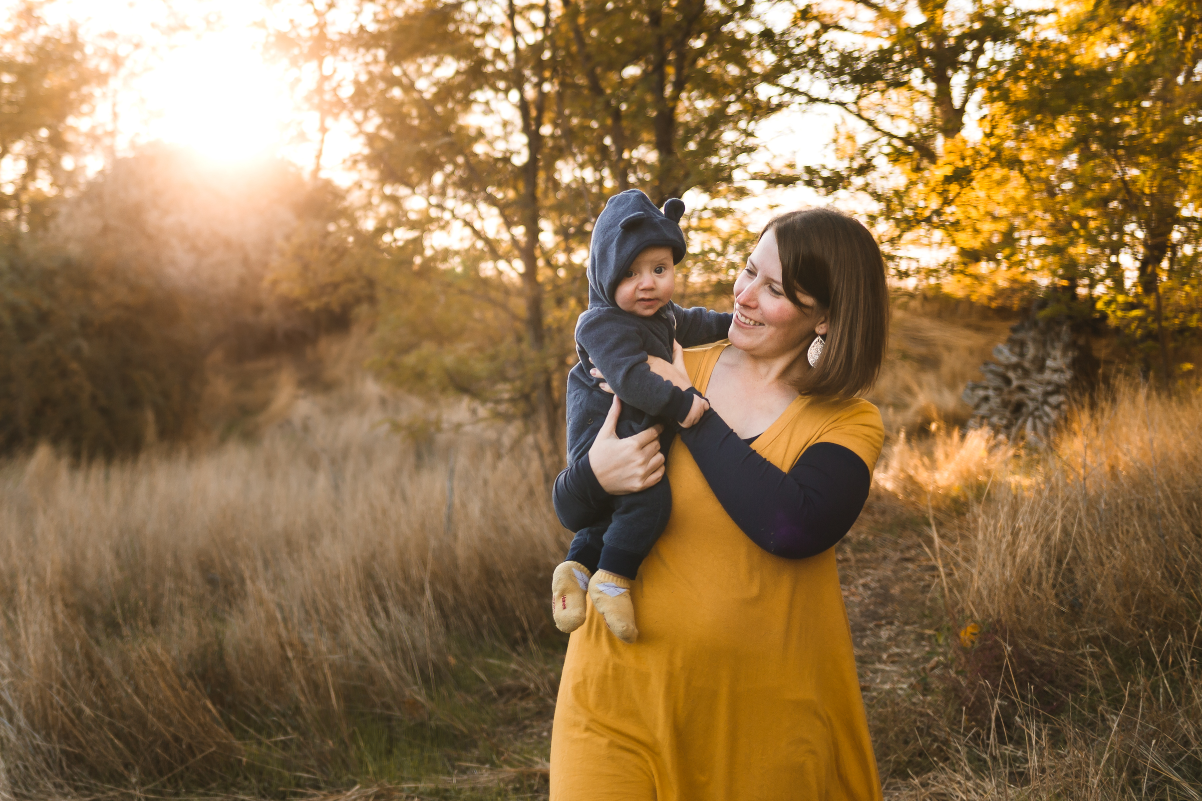 Family sunset lifestyle session ~ family, brother, sister, baby {Provo, American Fork Photographer}