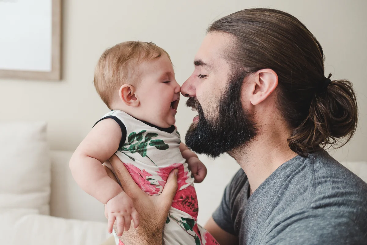 In-home lifestyle session ~ lunch hour photos {Highland UT family photographer}