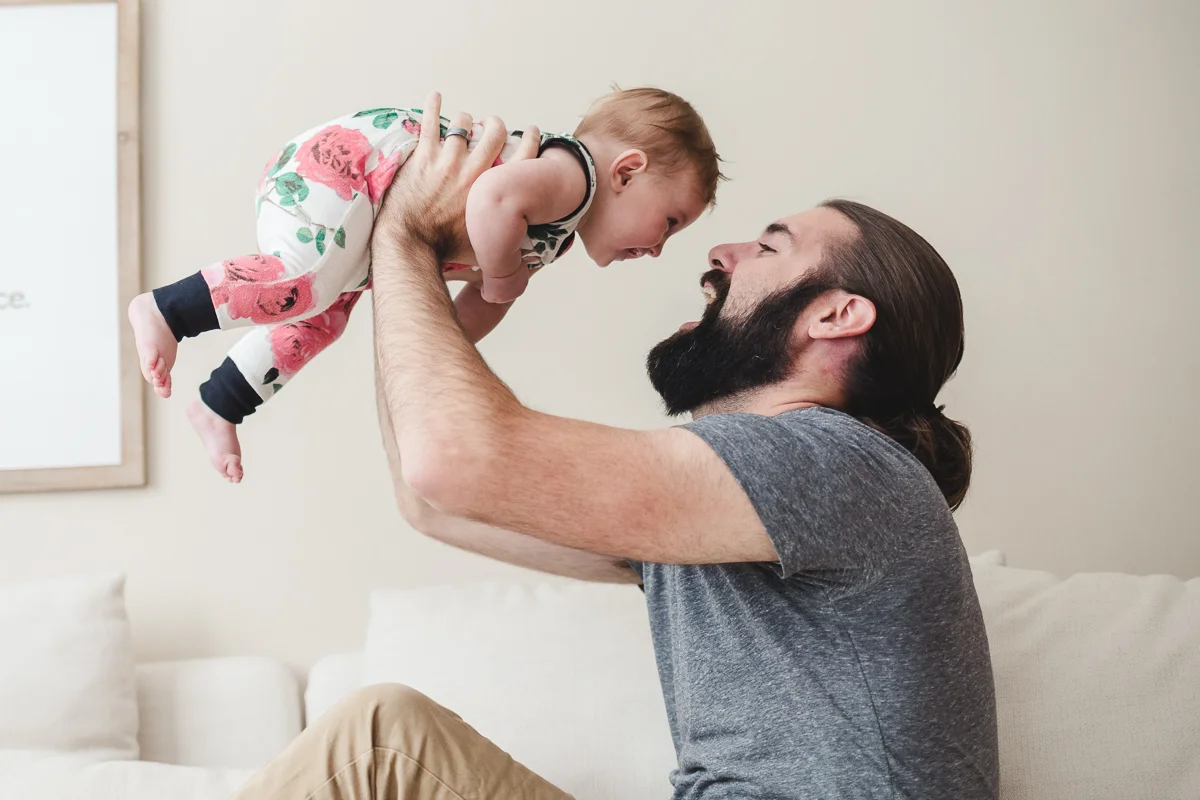 In-home lifestyle session ~ lunch hour photos {Highland UT family photographer}