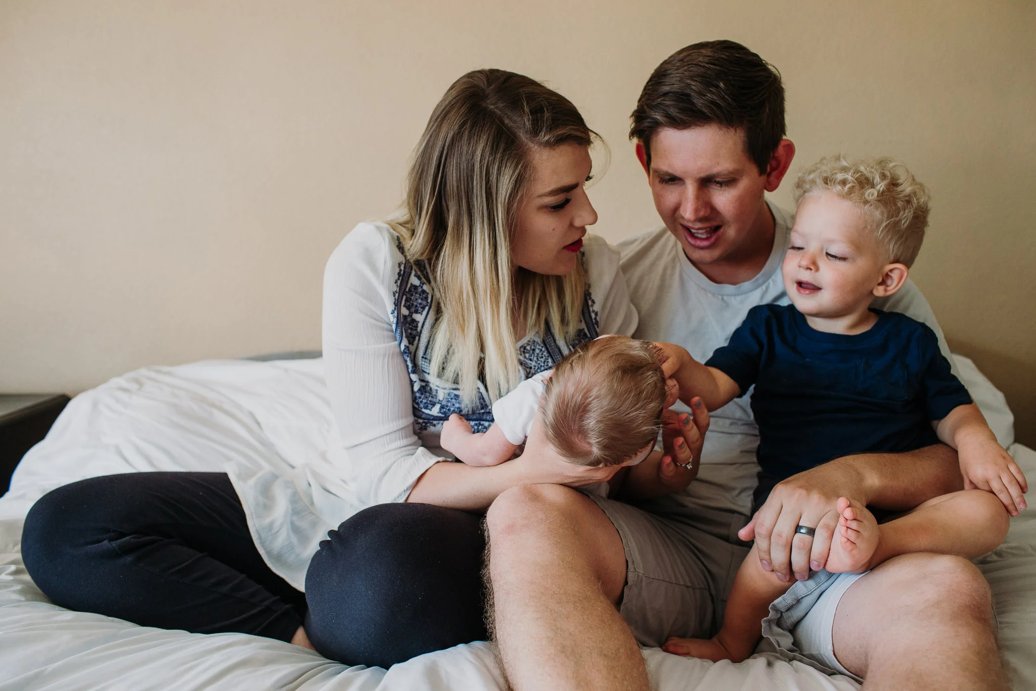 In-home baby session ~ newborn family session {Utah County family photographer}