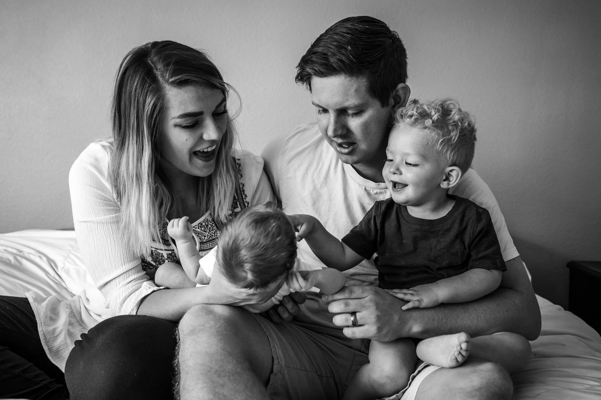 In-home baby session ~ newborn family session {Utah County family photographer}