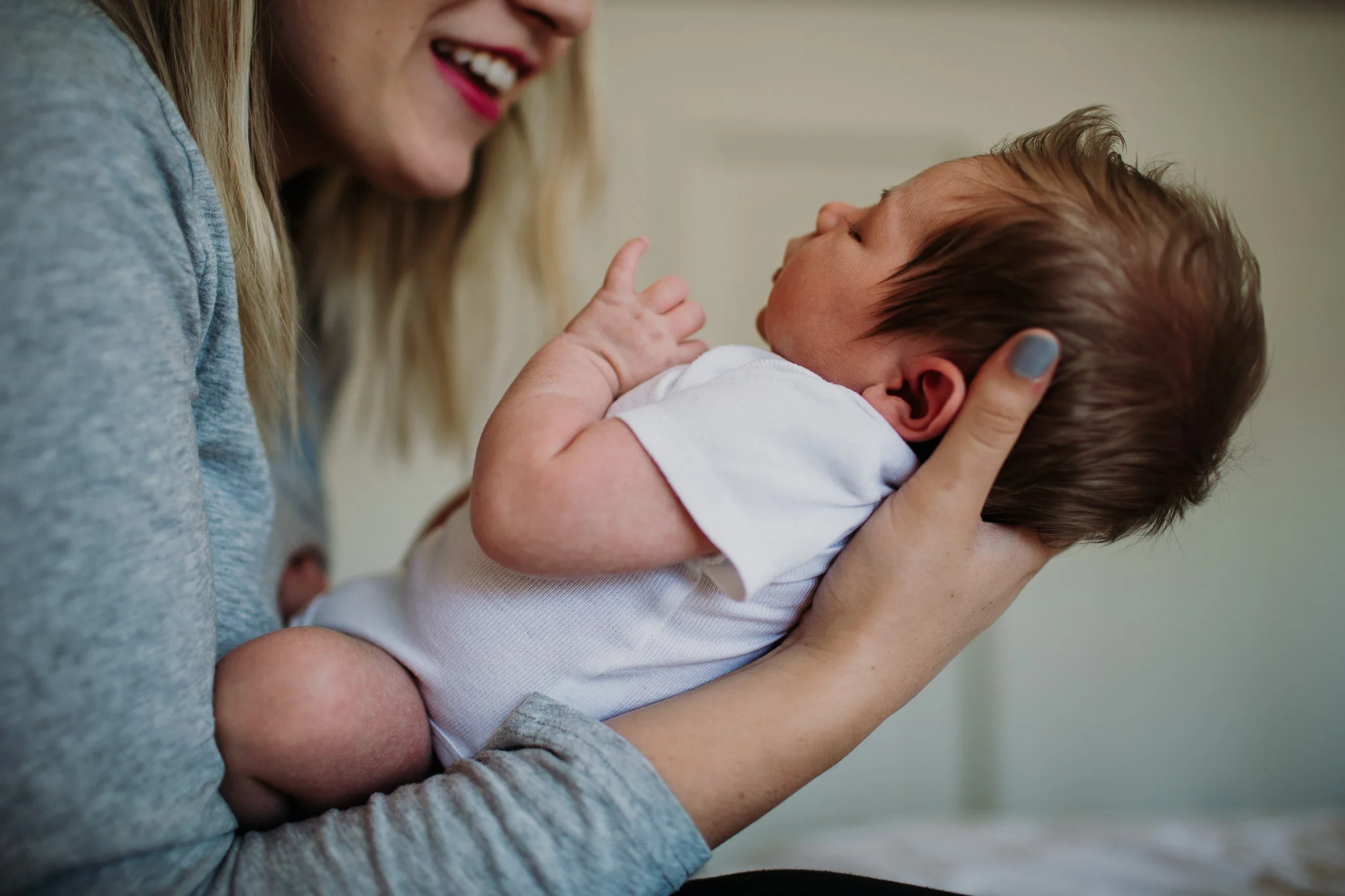 In-home baby session ~ newborn family session {Utah County family photographer}