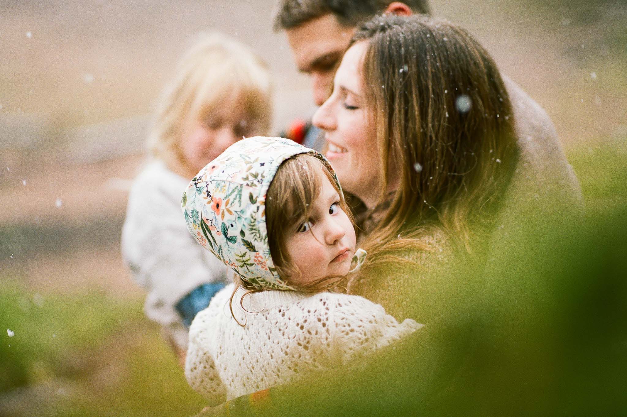 Colorado Mountain Family in Snow {Travel Mini Session} | Utah Film Photographer