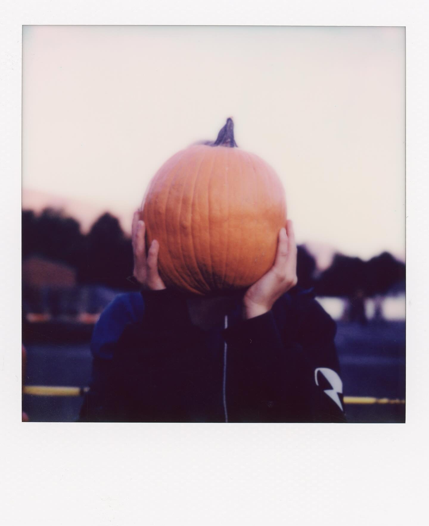 My little pumpkin head. I actually call her that all year. Or pumpkin muffin head. Ha! Here are some Polaroids from the pumpkin walk this year at the school. This may be the only Halloween pics I have on time this year!! 
.
#polaroid #sx70 @polaroid