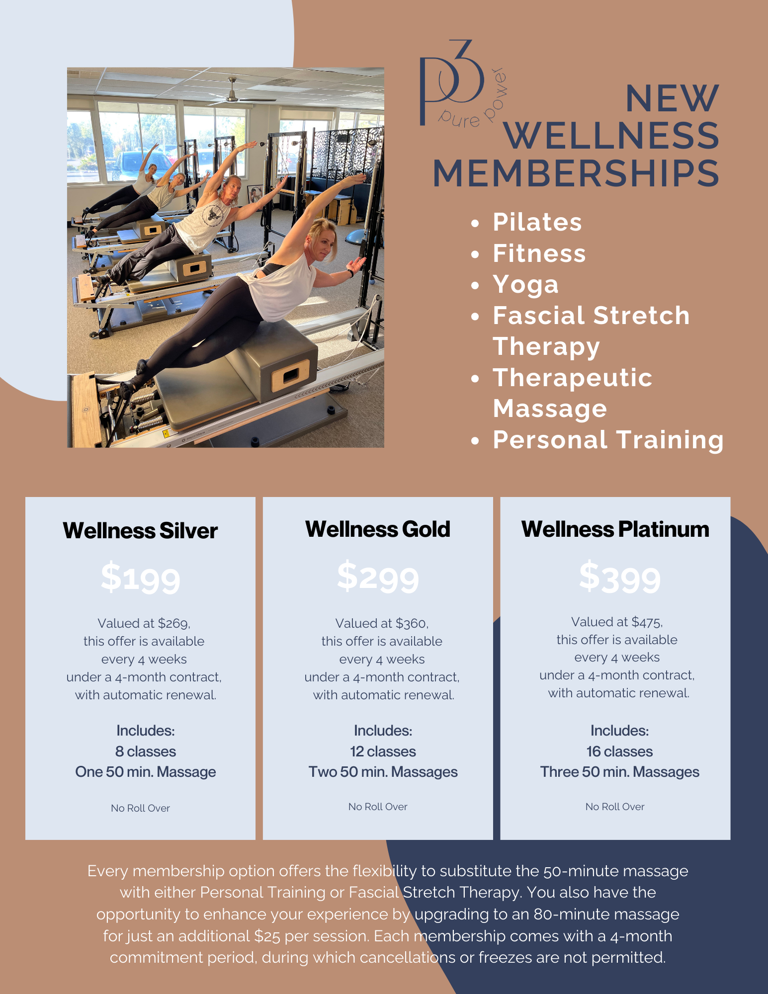 New Wellness Memberships — Pure Power Pilates + Fitness