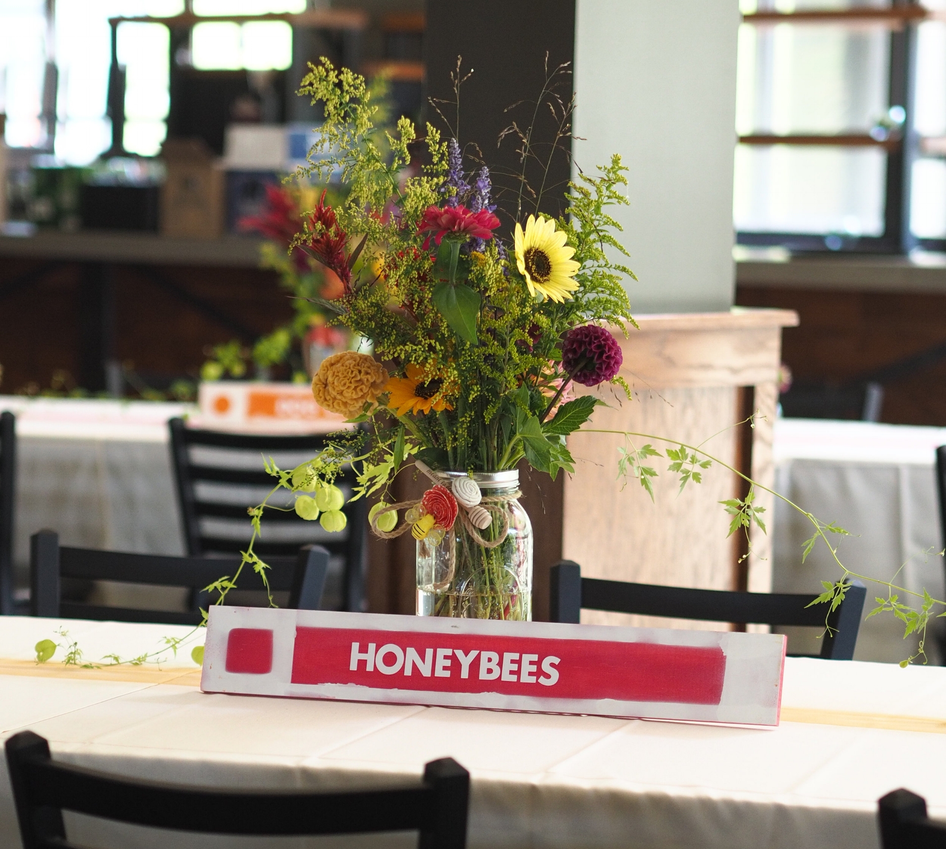 Seasonal, local wedding flowers