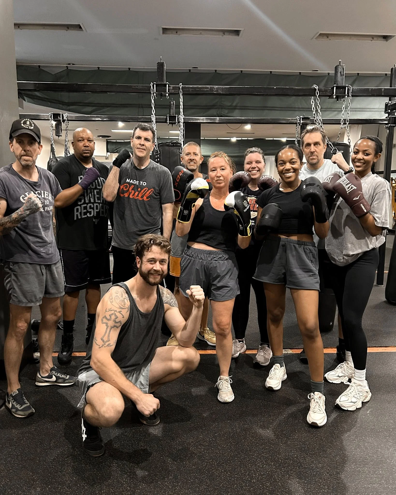 Post-Class Energy = Unmatched

Last week&rsquo;s kickboxing class was 🔥 &mdash; full of power, laughs, and real progress.

Want to get in shape and learn legit technique? Our classes are led by real kickboxers and fitness pros &mdash; but designed f