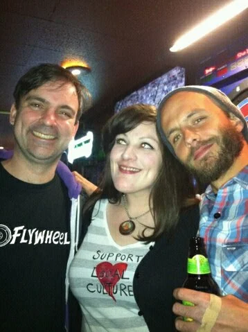 Me, Gina from Blackbird Studios and Noah of Coastwest Unrest after my reading Friday 3/9. Thanks, all for coming.
Next: Stories in Echo Park Monday 3/11 and Track 16 in Santa Monica Tuesday 3/12.