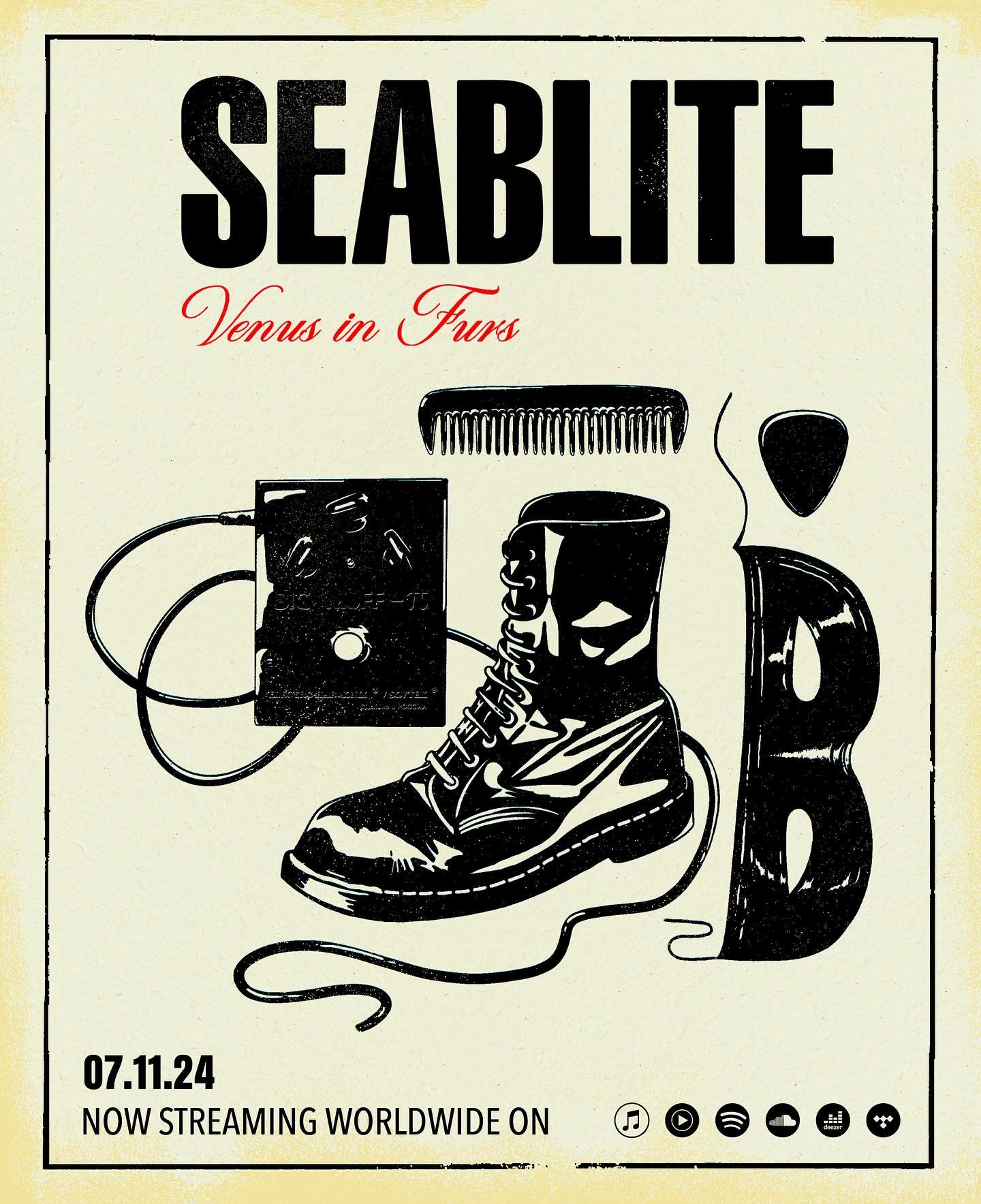 Seablite drop their cover of &ldquo;Venus In Furs&rdquo; by the Velvet Underground, originally released on the @oaklandweekender tape comp, now available on all streaming platforms. See them in S.F. with Dan Deacon at the end of the month! Limited bl