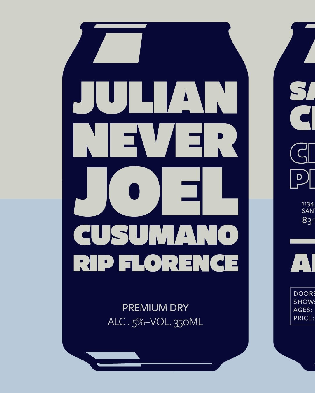 Two Julian Never shows coming up this weekend! Friday at the Crepe Place in Santa Cruz, Saturday at the Planetarium in Richmond. We have the last few blue copies of the new Everyday Is Purgation LP on hand. Tell a friend, new upcoming dates posted on