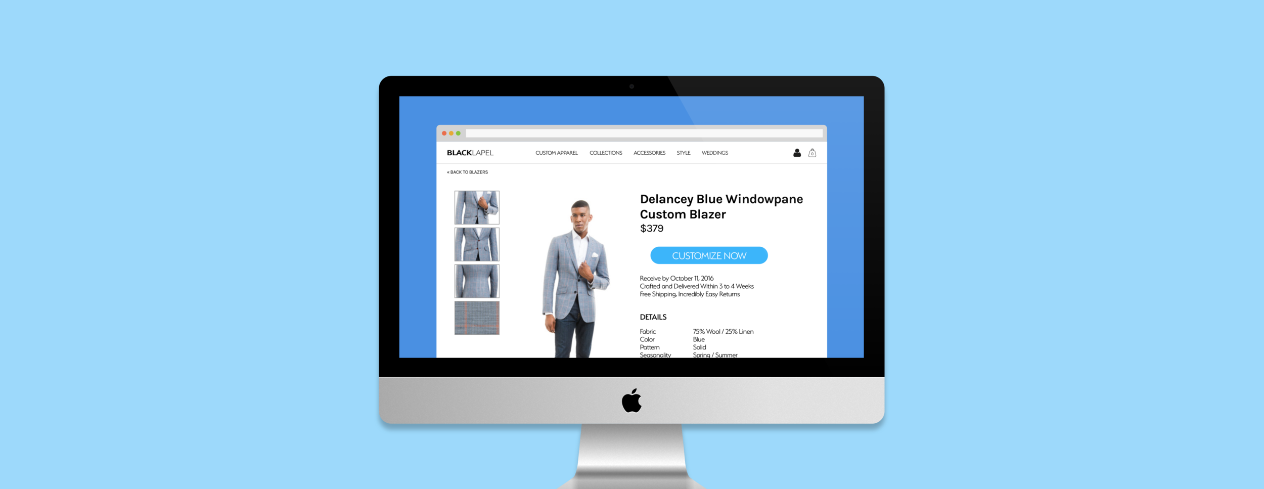 BlackLapel Ecomm Design Challenge (2016)