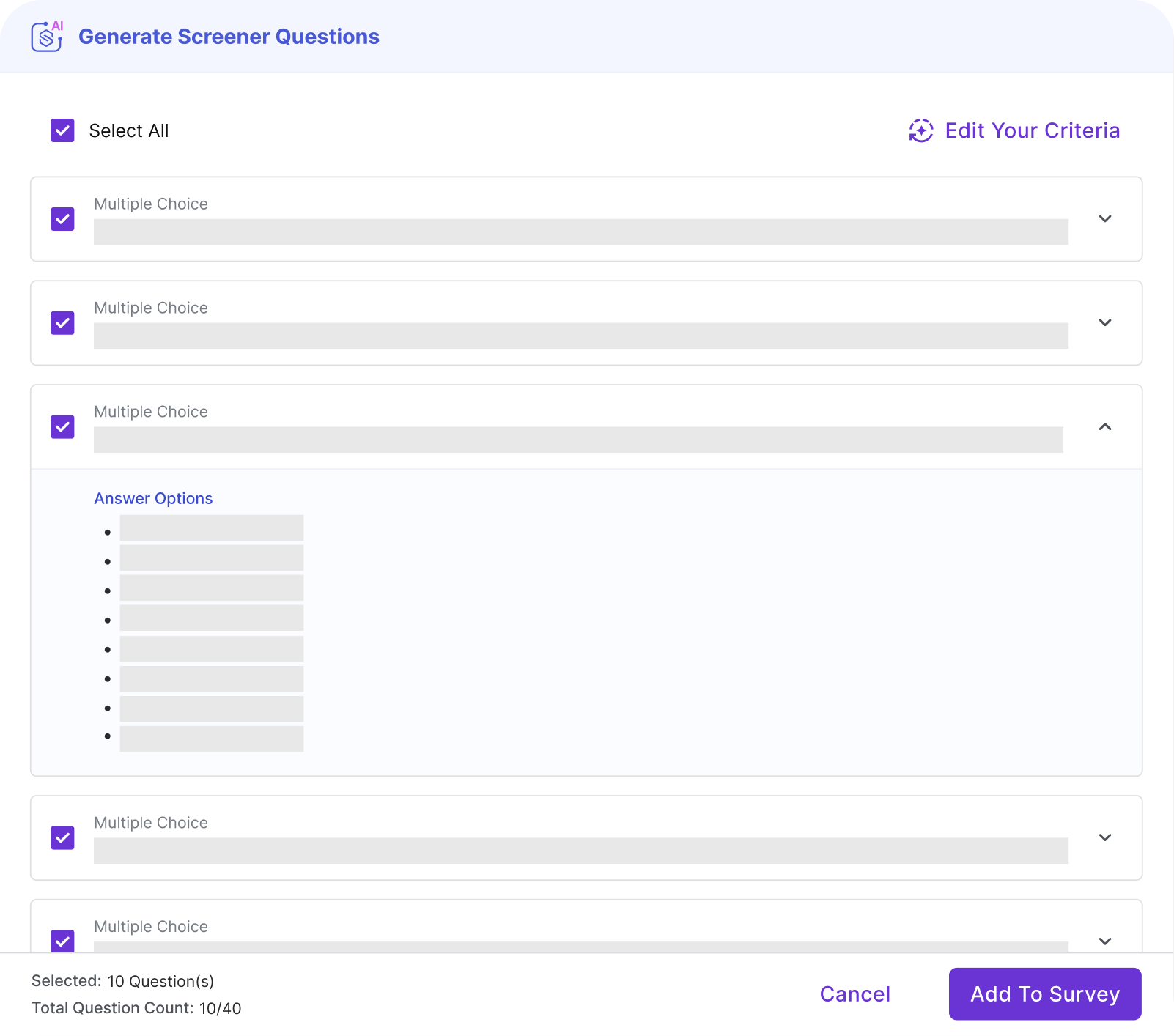 AI Screener Tool