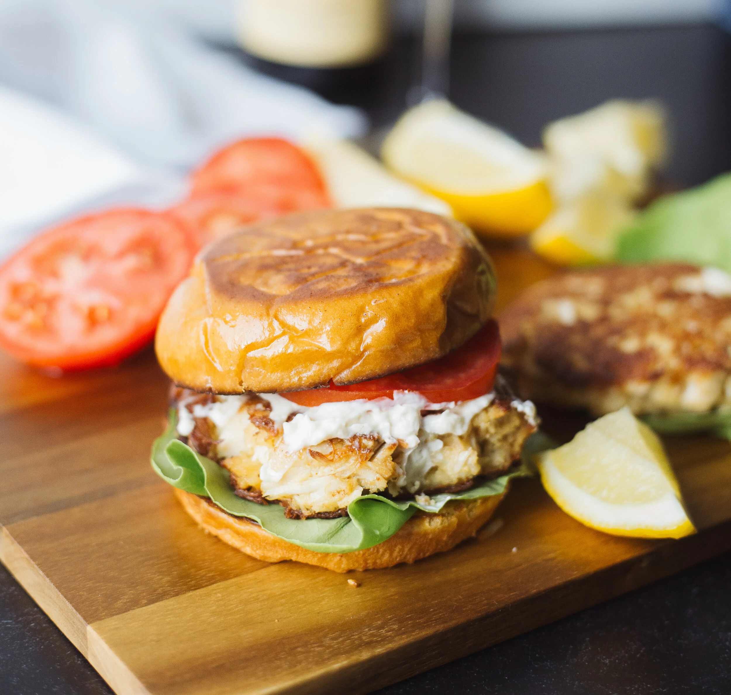crab cake sandwich