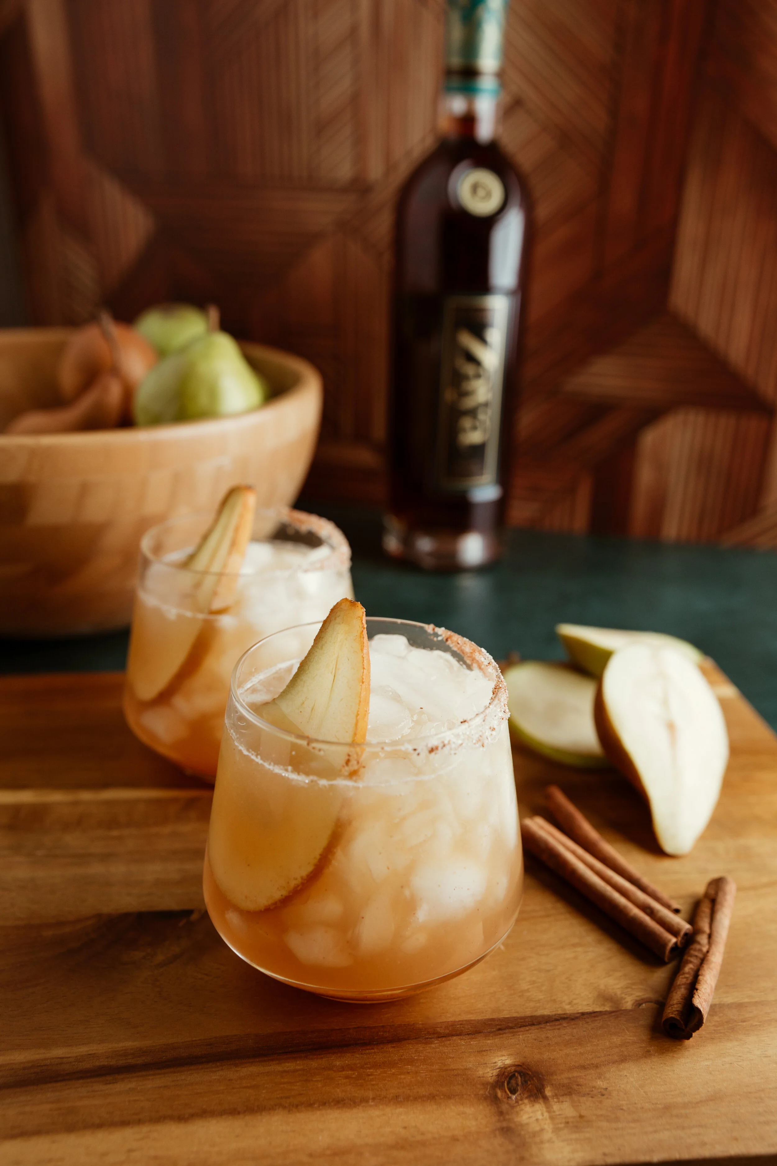 Zaya Rum Pear Cider Cocktail