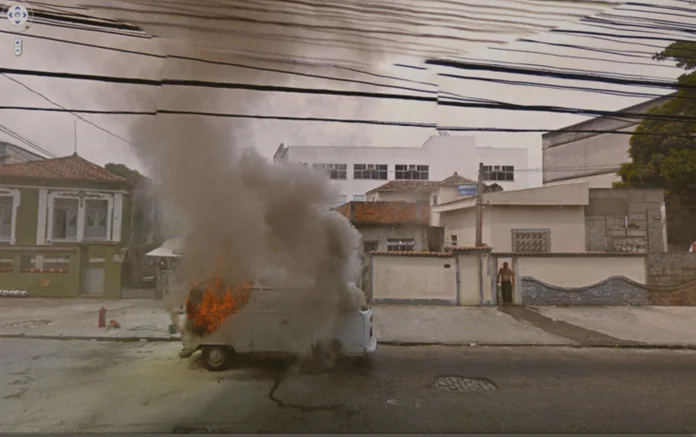 Image courtesy of the artist, Jon Rafman. Installation picts (2010) http://googlestreetviews.com/installation_pics.html