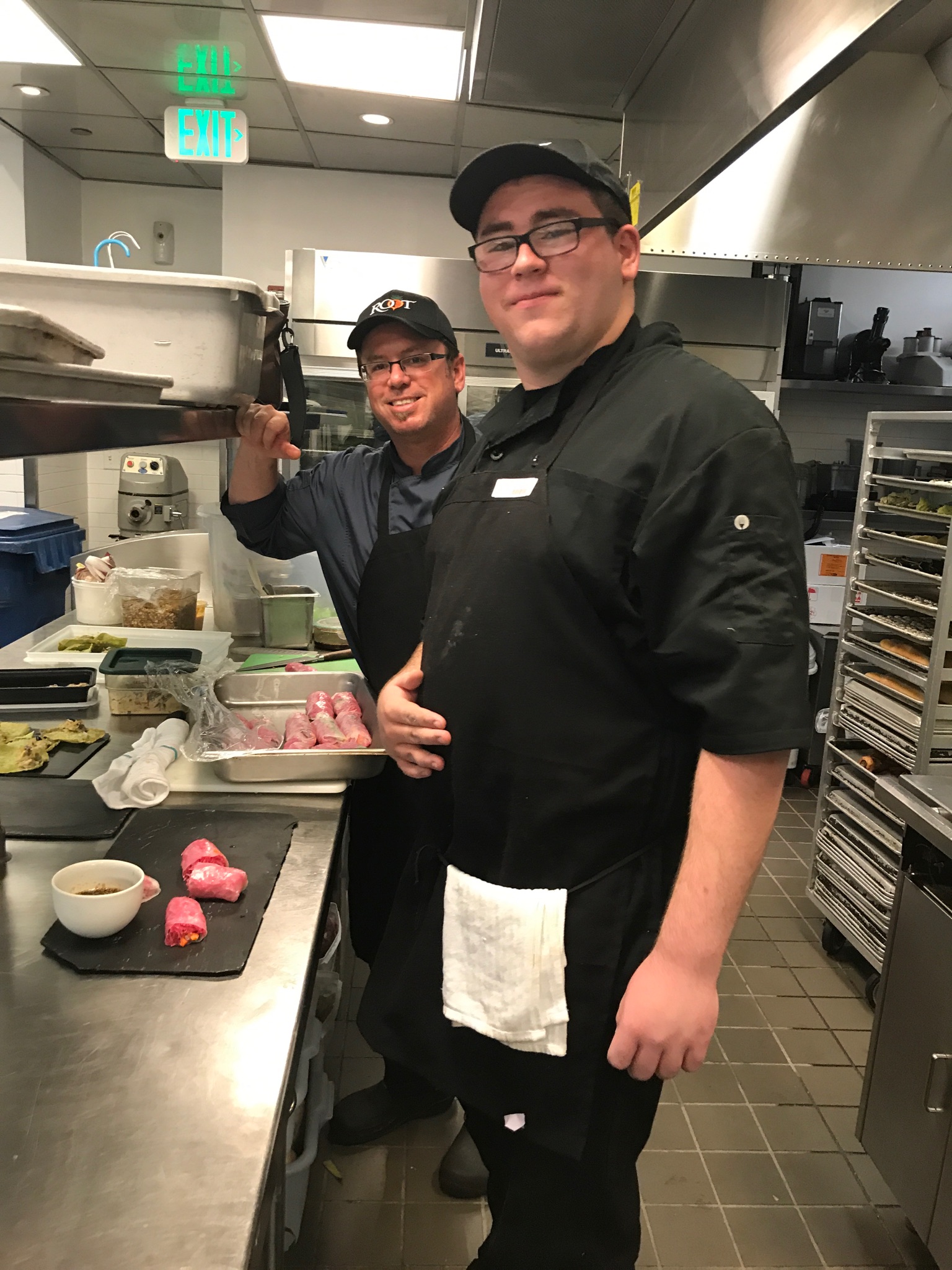 Cooking at L'Espalier