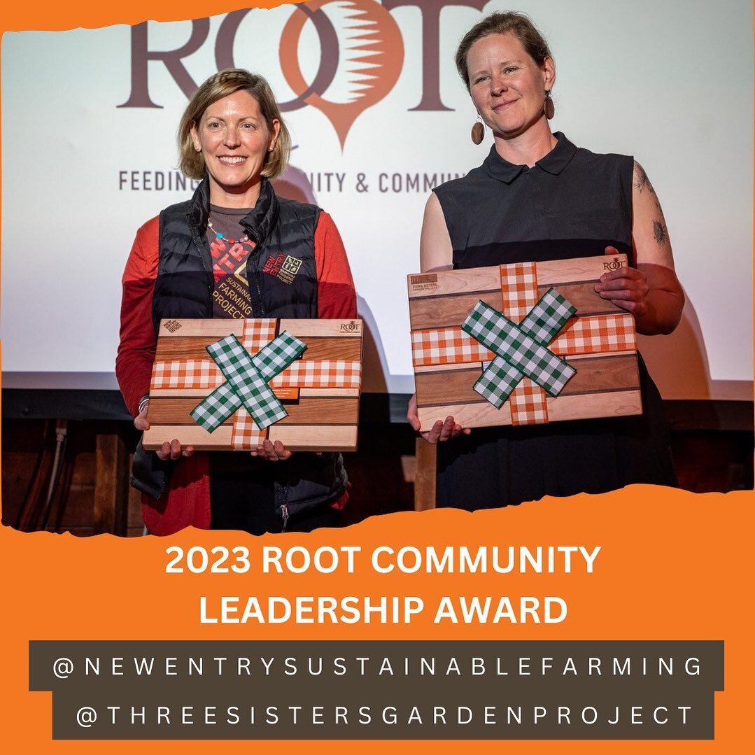We were thrilled to present the 2023 Root Community Leadership Award to our partners and friends at Three Sisters and New Entry Farm at our Rooted in Community Annual Celebration.

Root is proud to work closely with these two incredible organizations