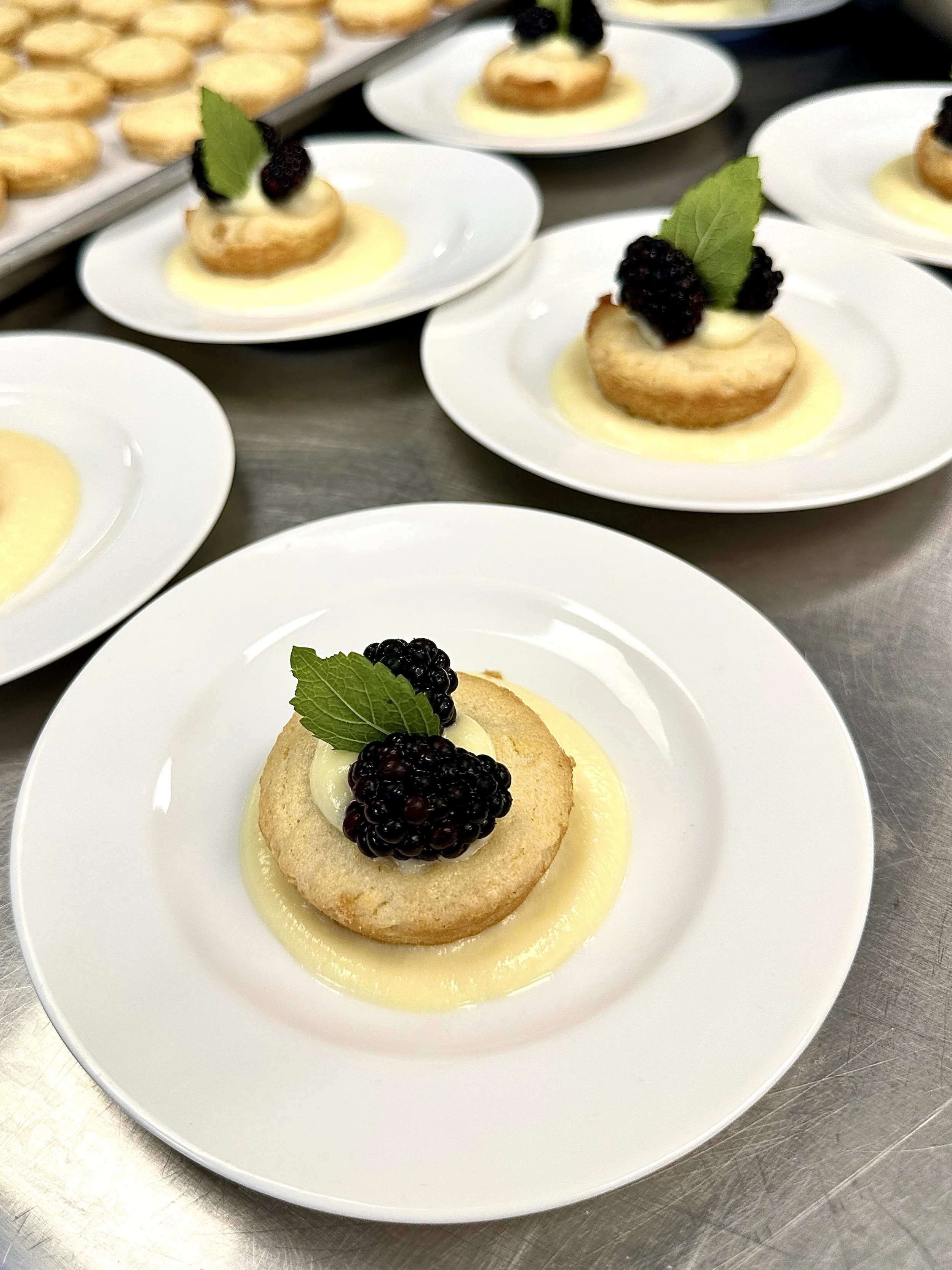 Cornmeal Shortbread Cookies with Sweet Corn Pastry Cream