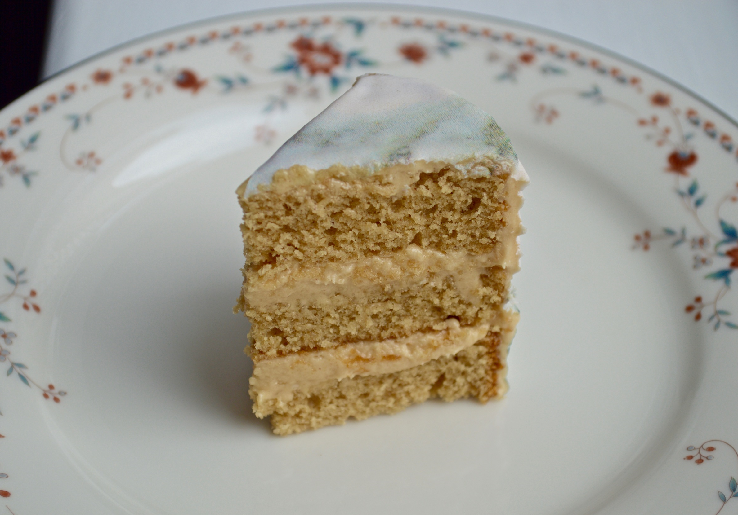 Peanut Butter Cake with  Carrara Chefanie Sheets