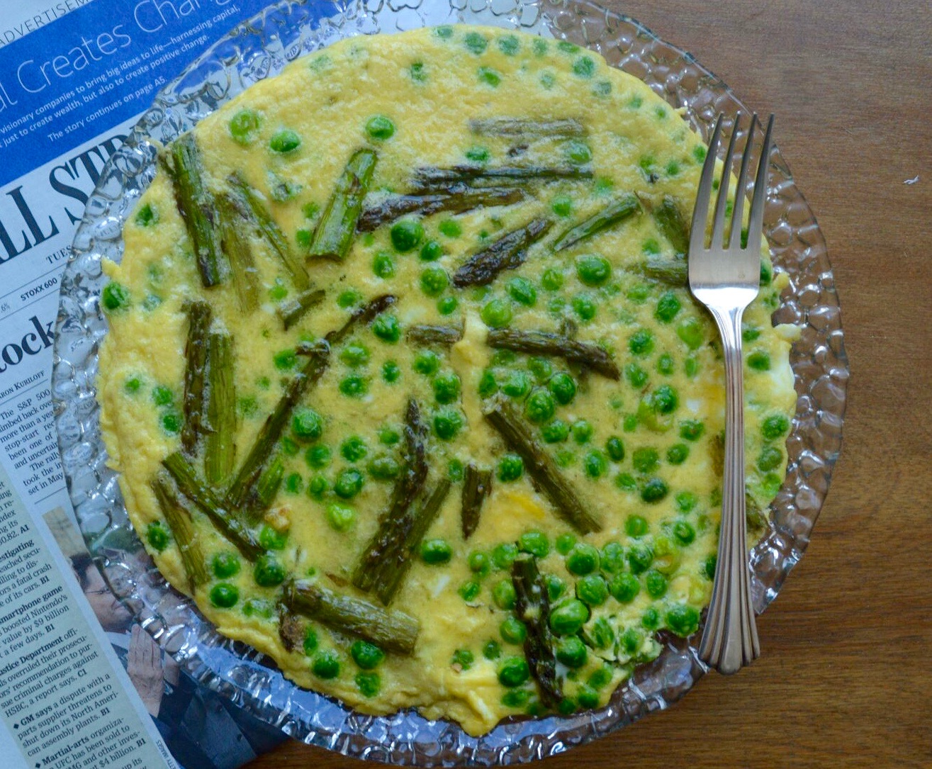 Frittata with Asparagus and &amp; Peas