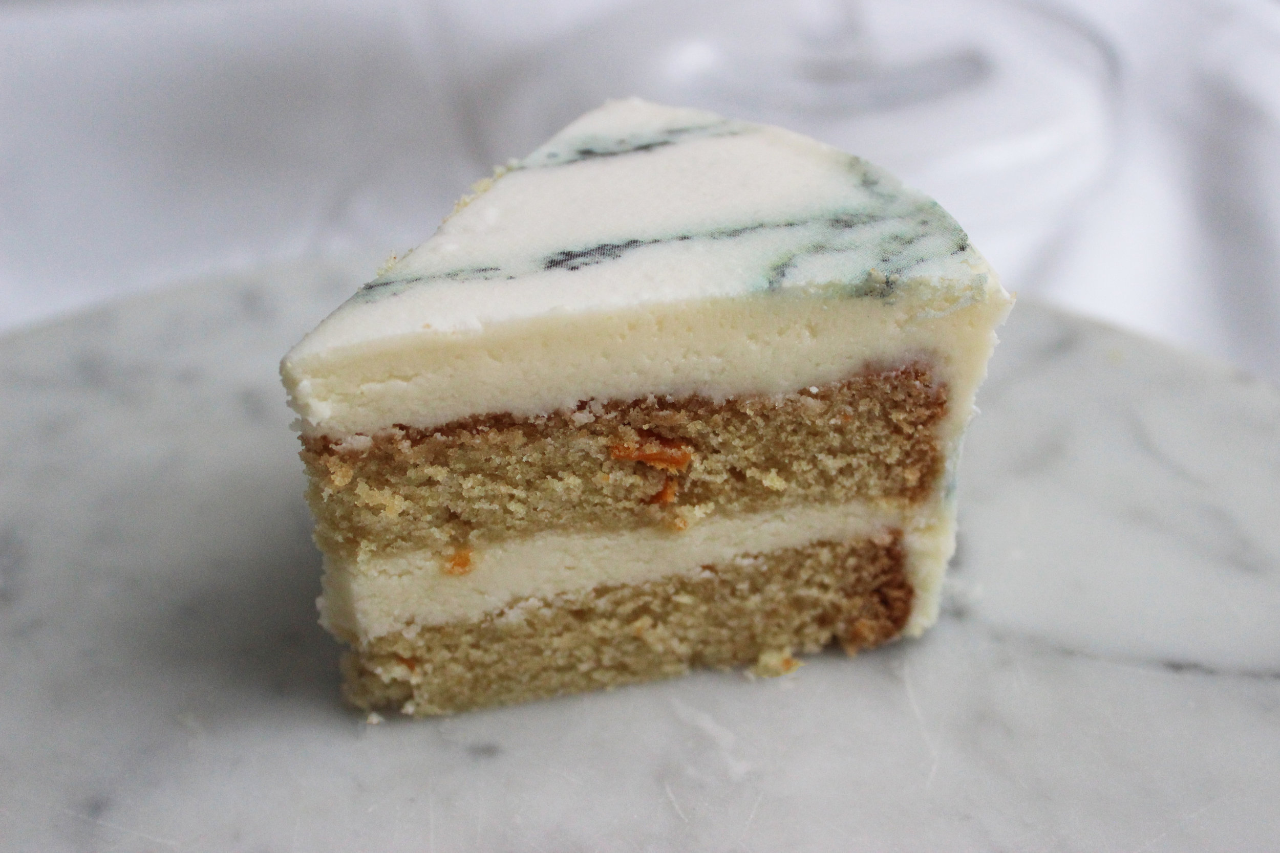 Sweet Potato Cake with Buttercream Frosting and  Carrara #ChefanieSheet