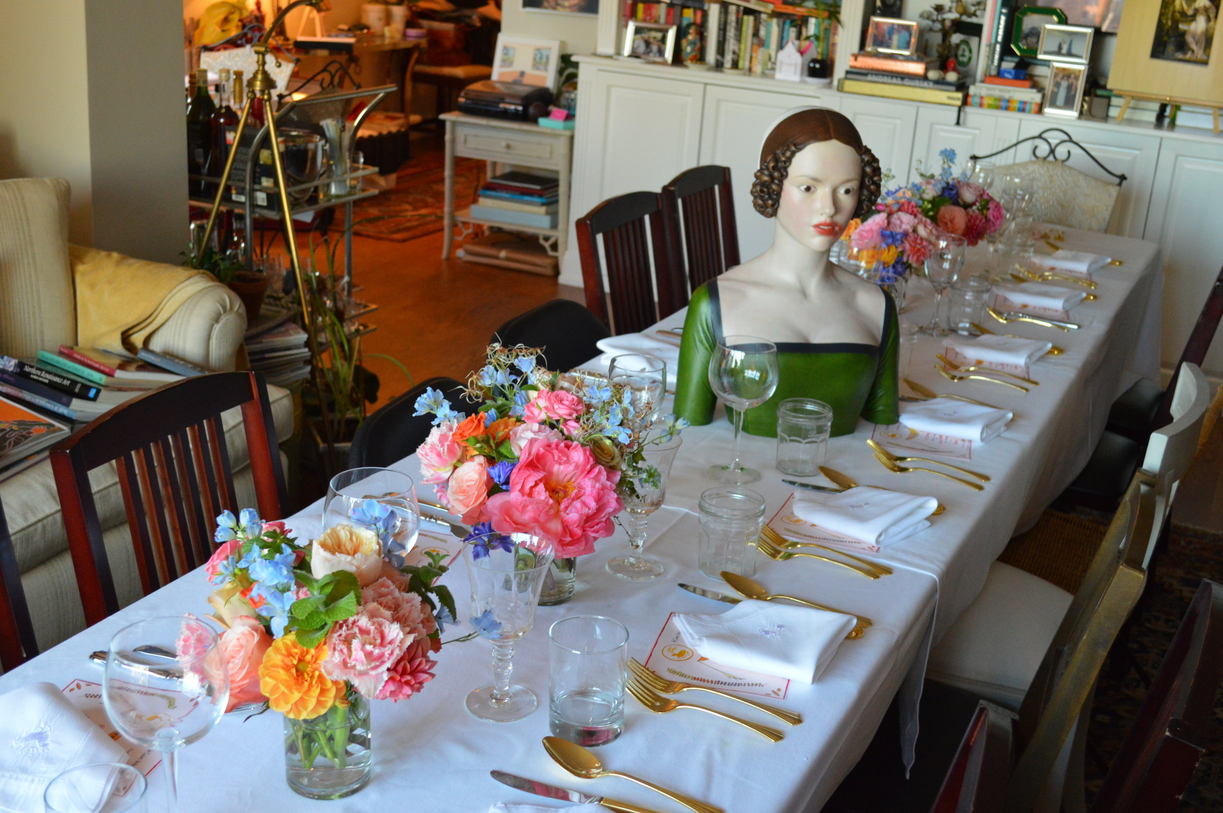 Table Setting for  Victory Club  event with  Alexandra Porter