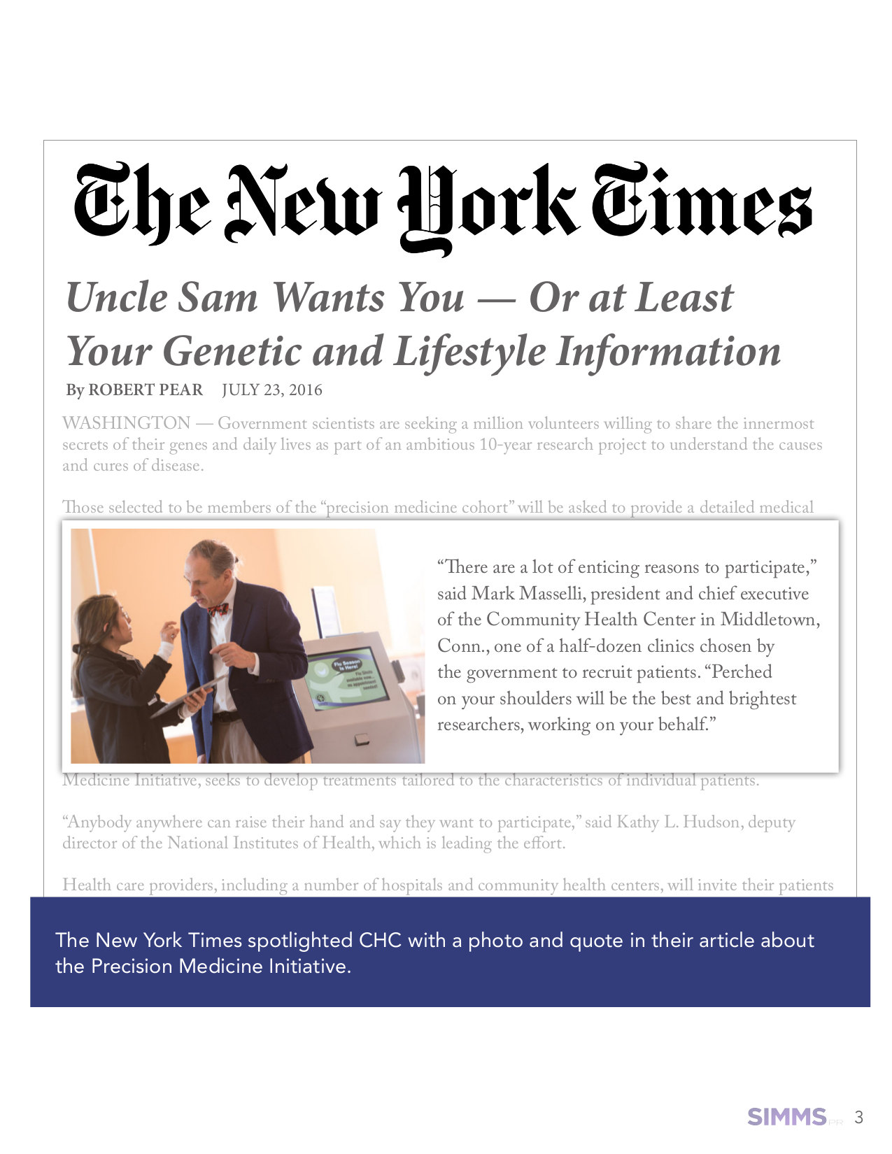 Read this article on the New York Times website .