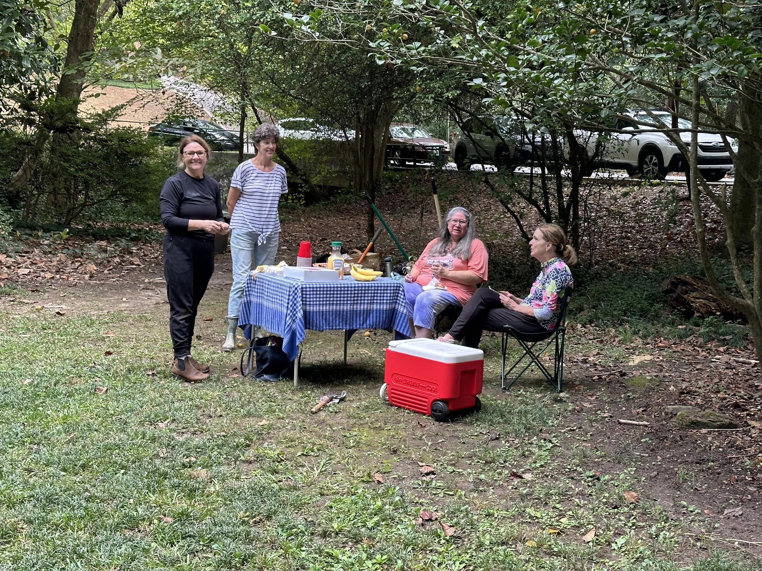 Taking a Break...Karen, Nan, Susan and RoseAnne.jpg
