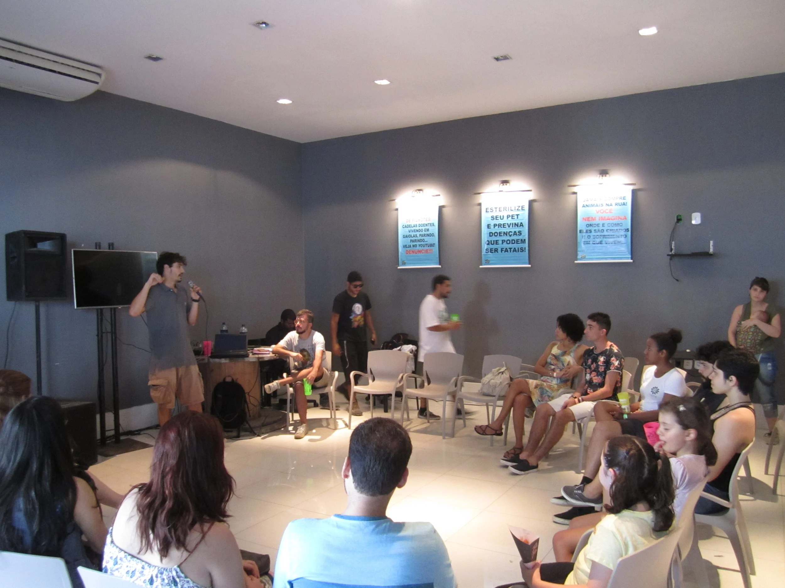 Palestra sobre Agricultura Urbana no evento #TragaAmor