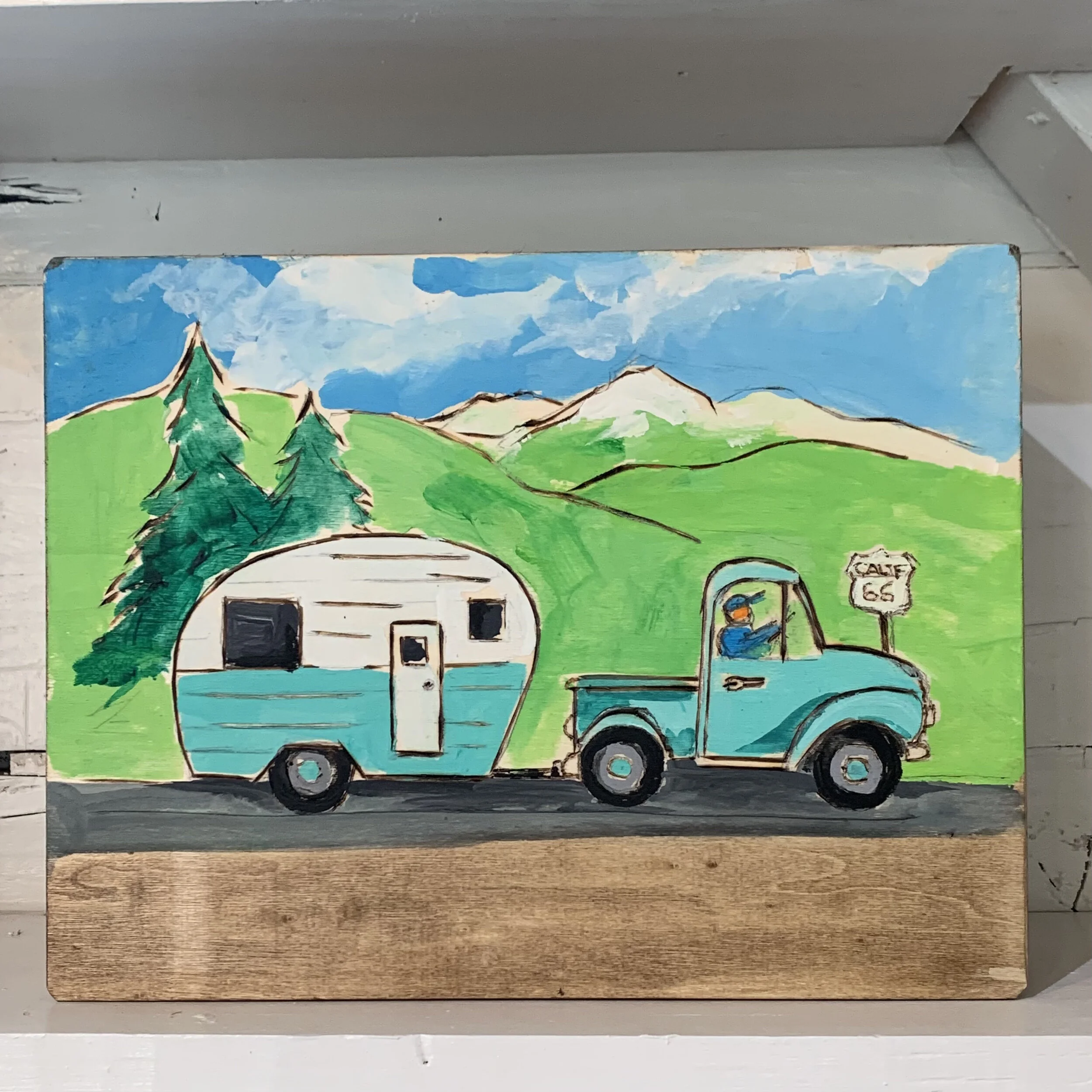 Retro Truck+Camper Memory Box. 