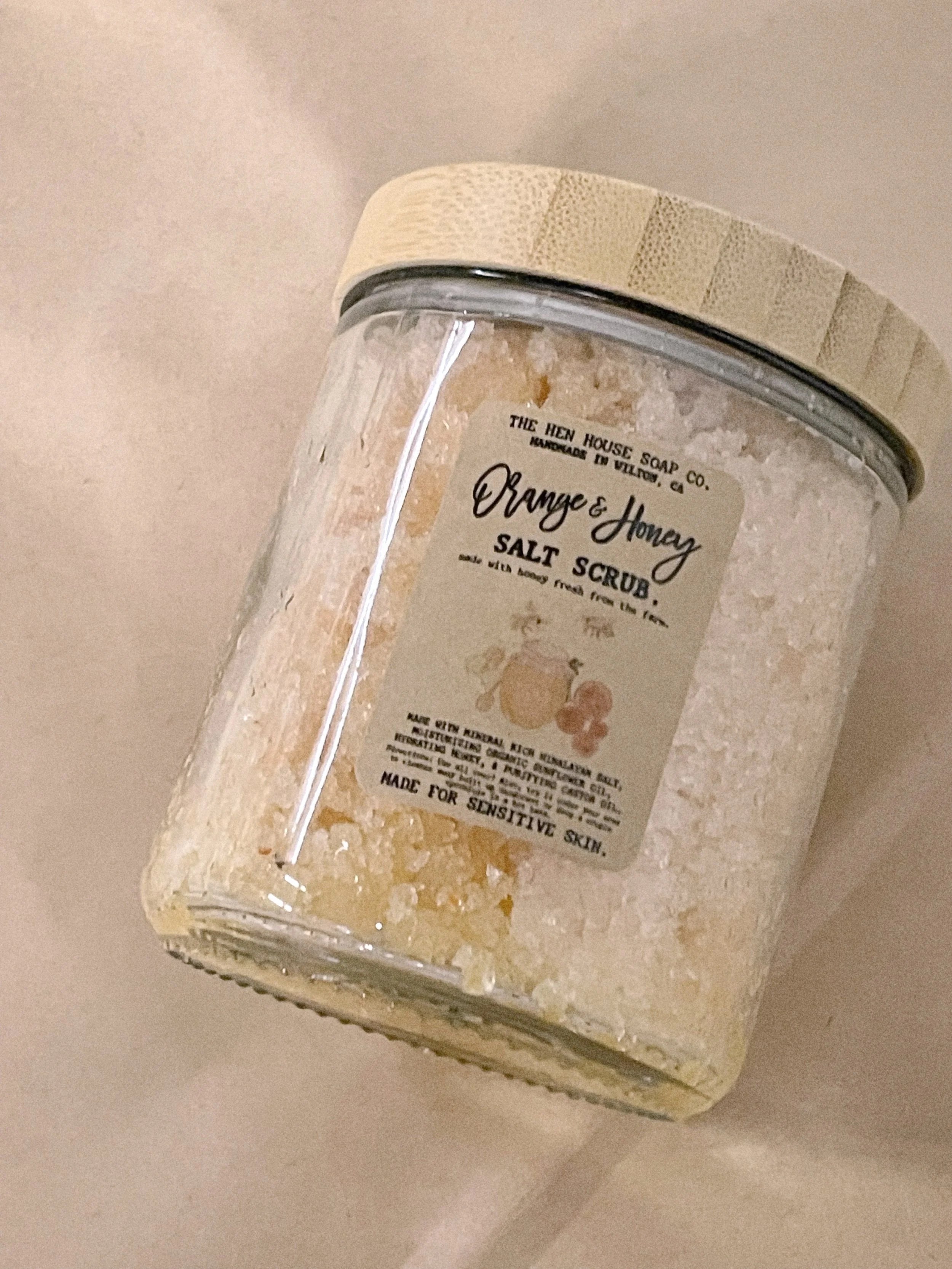 Orange+Honey Salt Scrub.