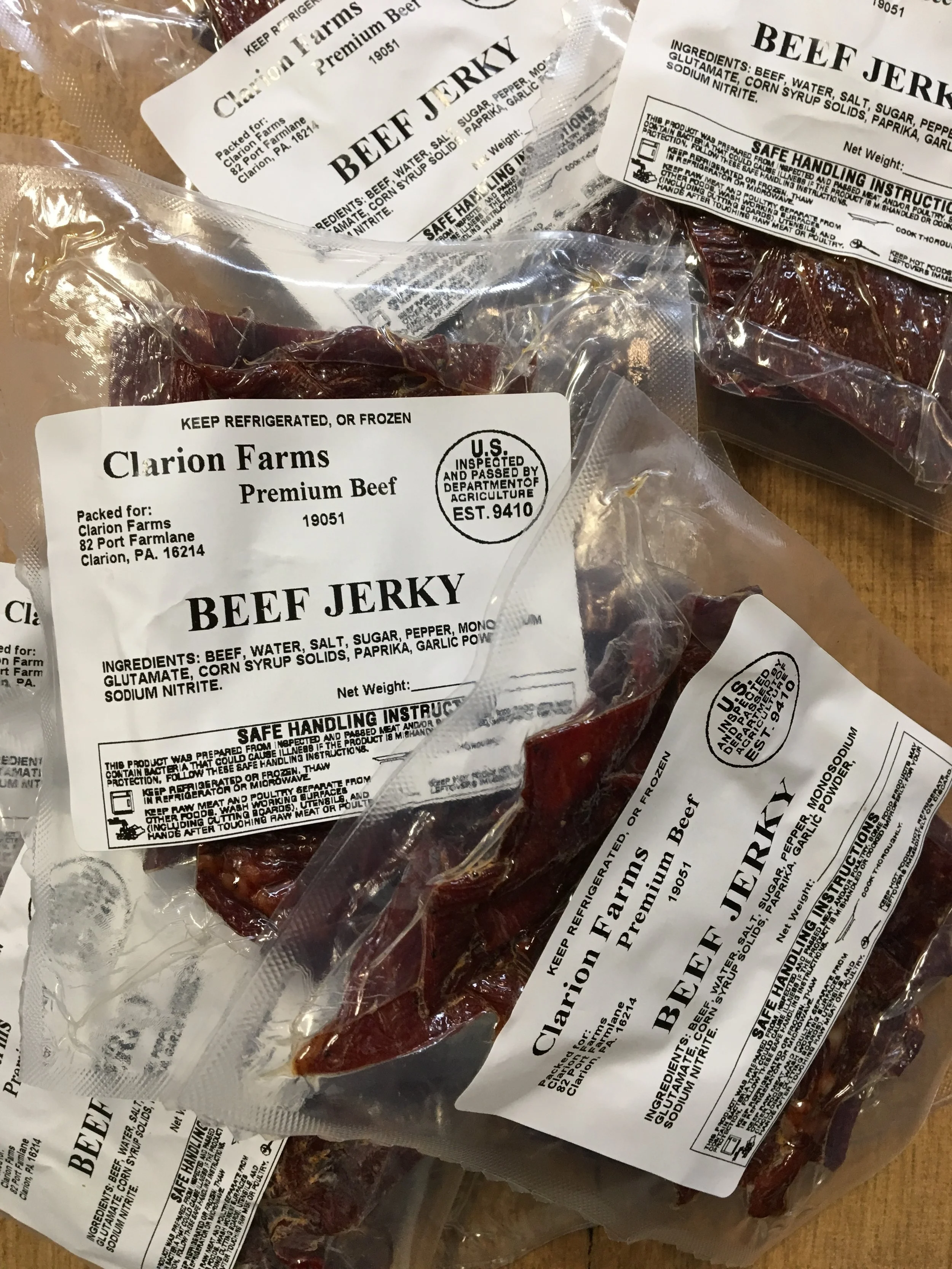 Beef Jerky, Clarion Farms Style!