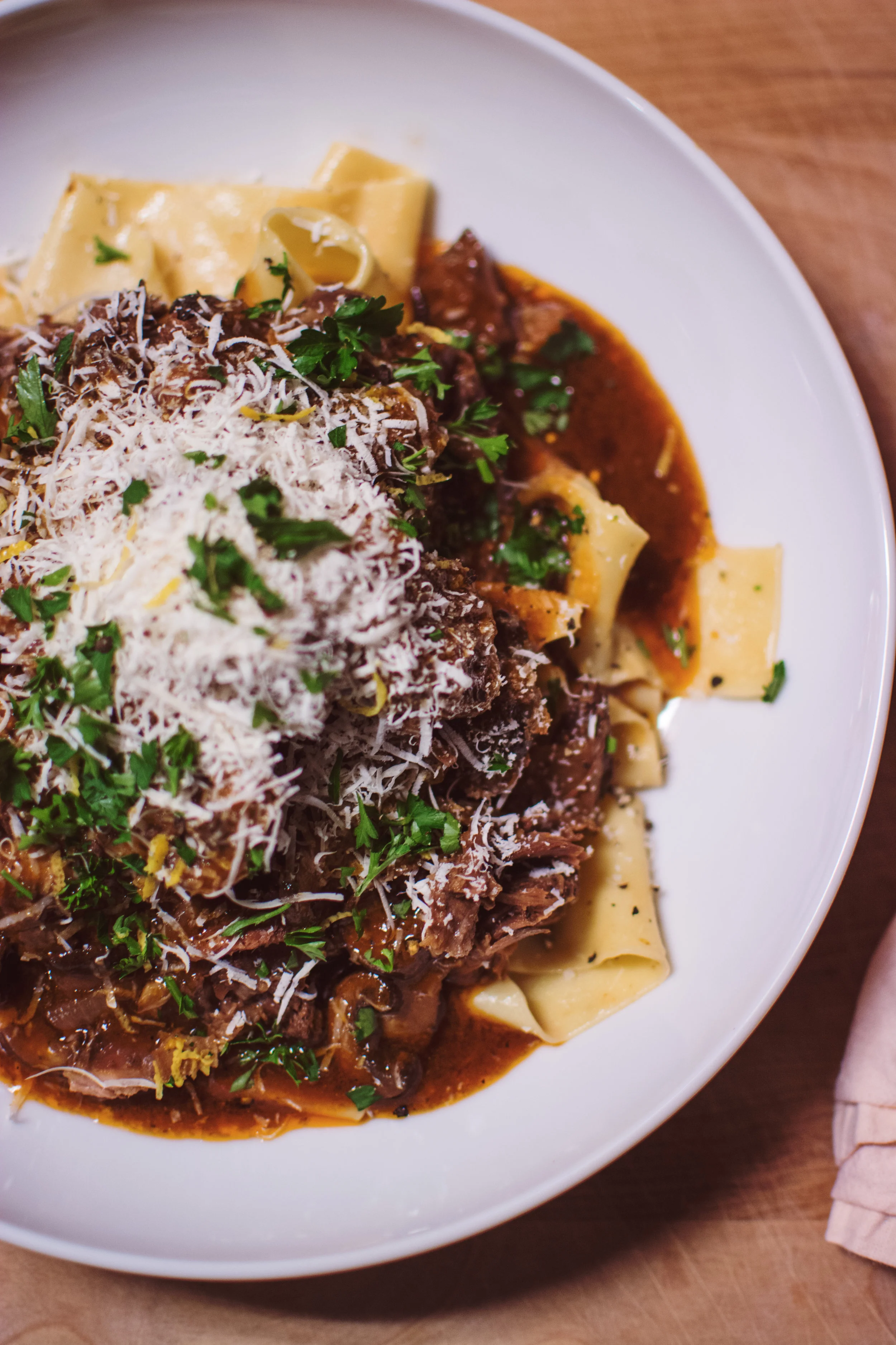 Braised Oxtail with Pappardelle