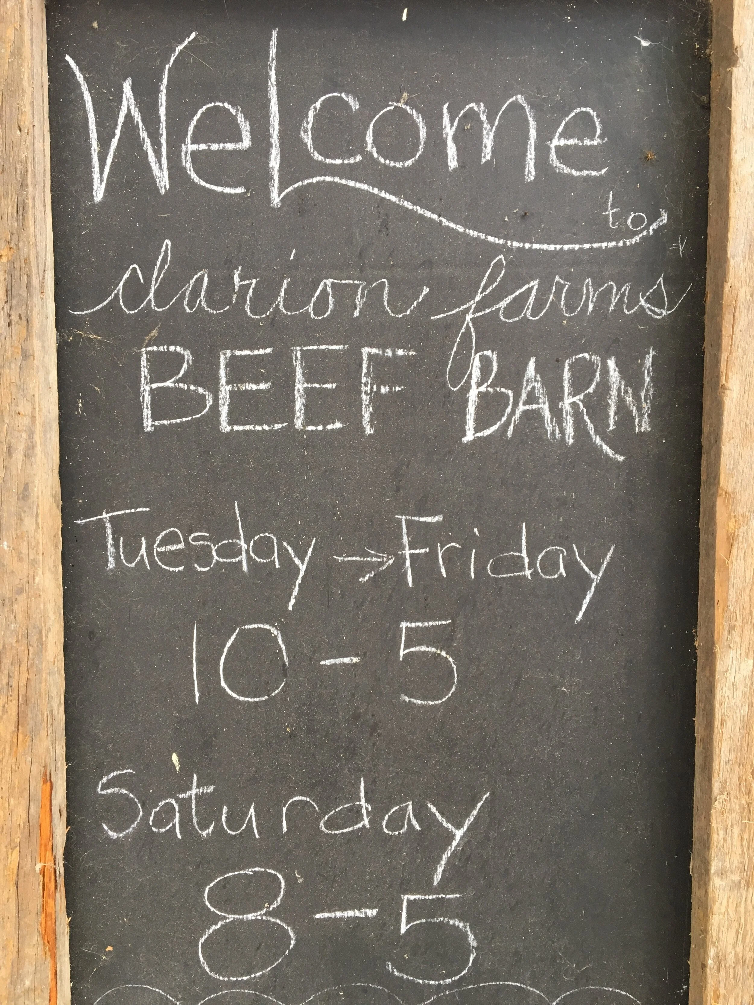 Restock Day at the Beef Barn!