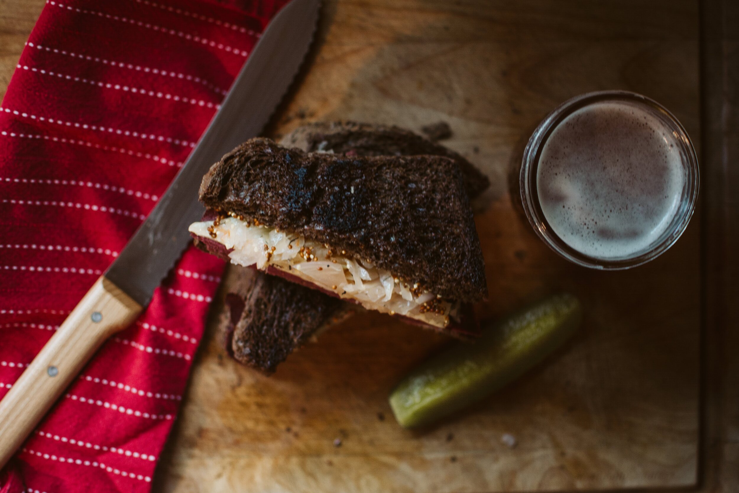 Venison Reuben Sandwich