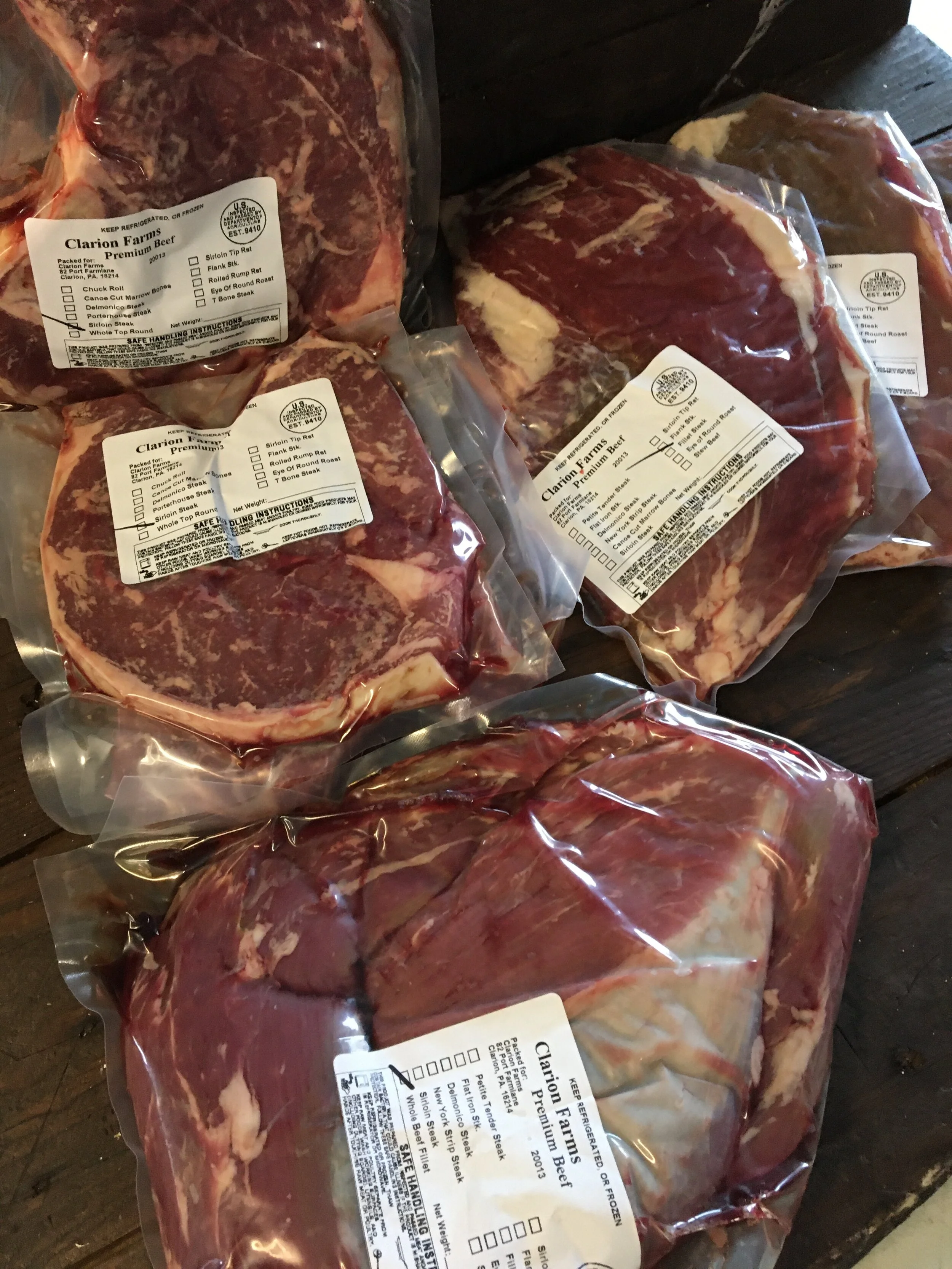 Clarion Farms Beef in Pittsburgh's Strip District!