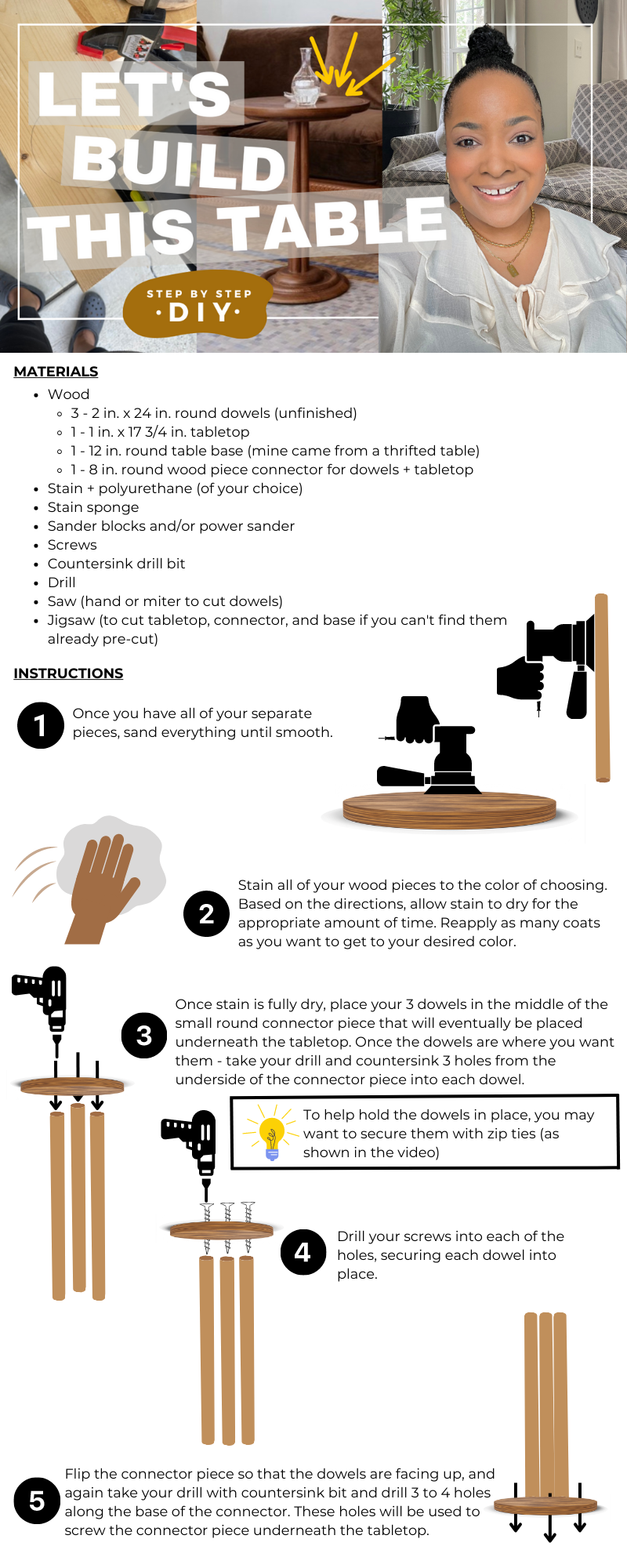 HOW TO BUILD A SIDE TABLE — WELL-LIVED WITH JESSICA