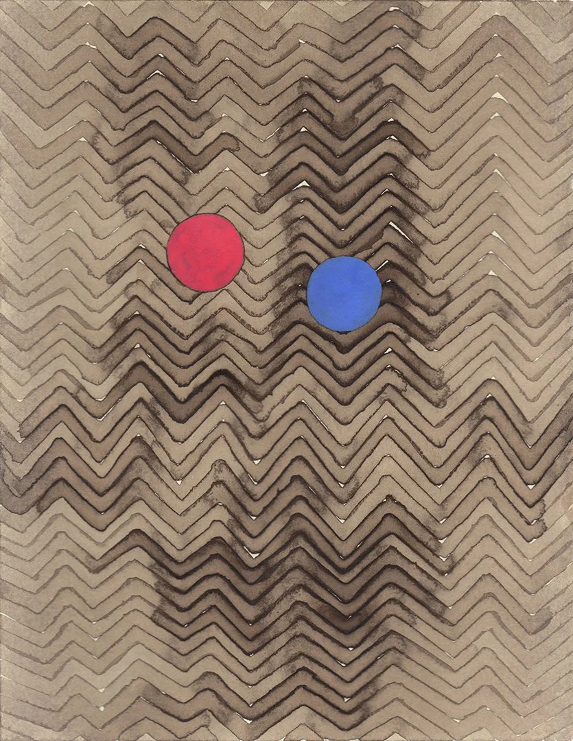 remembering accardo tackle #35, walnut ink and acrylic on paper, 9 x 6.75 inches, 2020