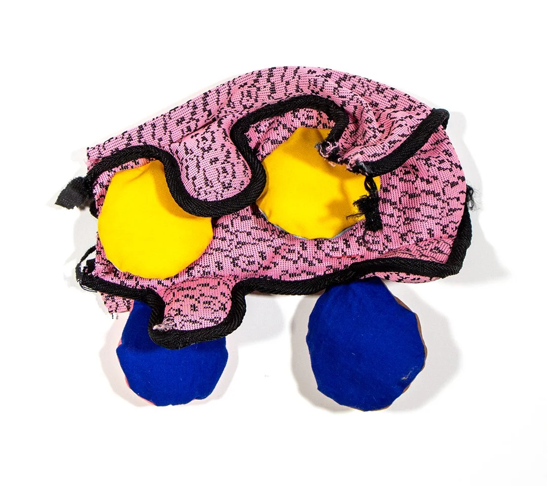 another pig, dog toy, fabric, thread, and polyester fiberfill, 8.5 x 10.5 x 3.25 inches, 2025