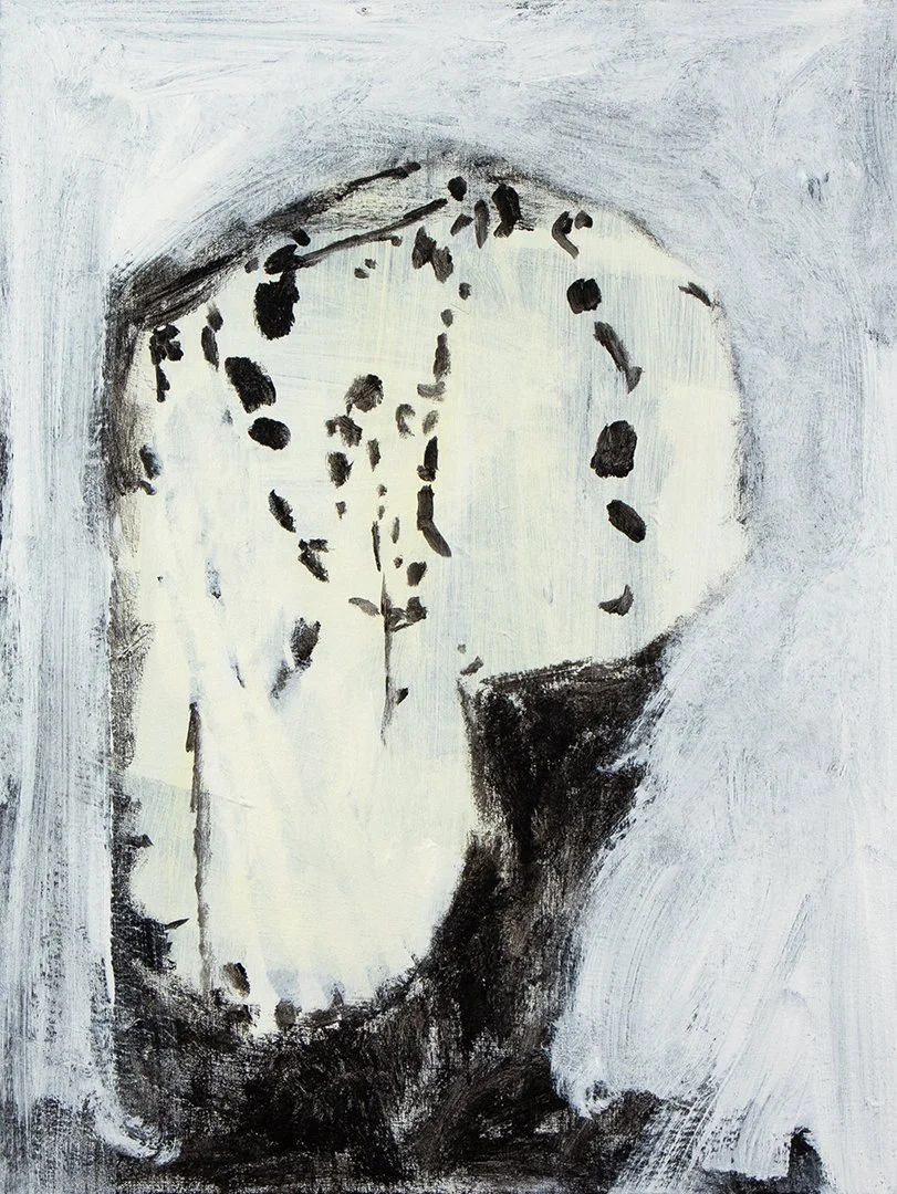 three turtles, acrylic on canvas on panel, 24 x 18 inches, 2023