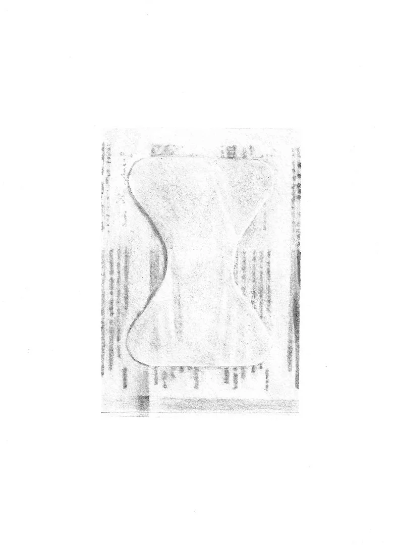 Johnson & Johnson BAND-AID, graphite on paper, 7.5 x 5.5 inches, 2022