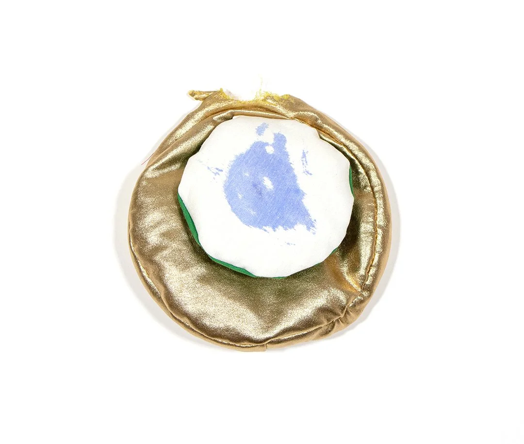 money, dog toy, fabric, thread, acrylic paint, and polyester fiberfill, 6.5 x 6.25 x 1.5 inches 2025