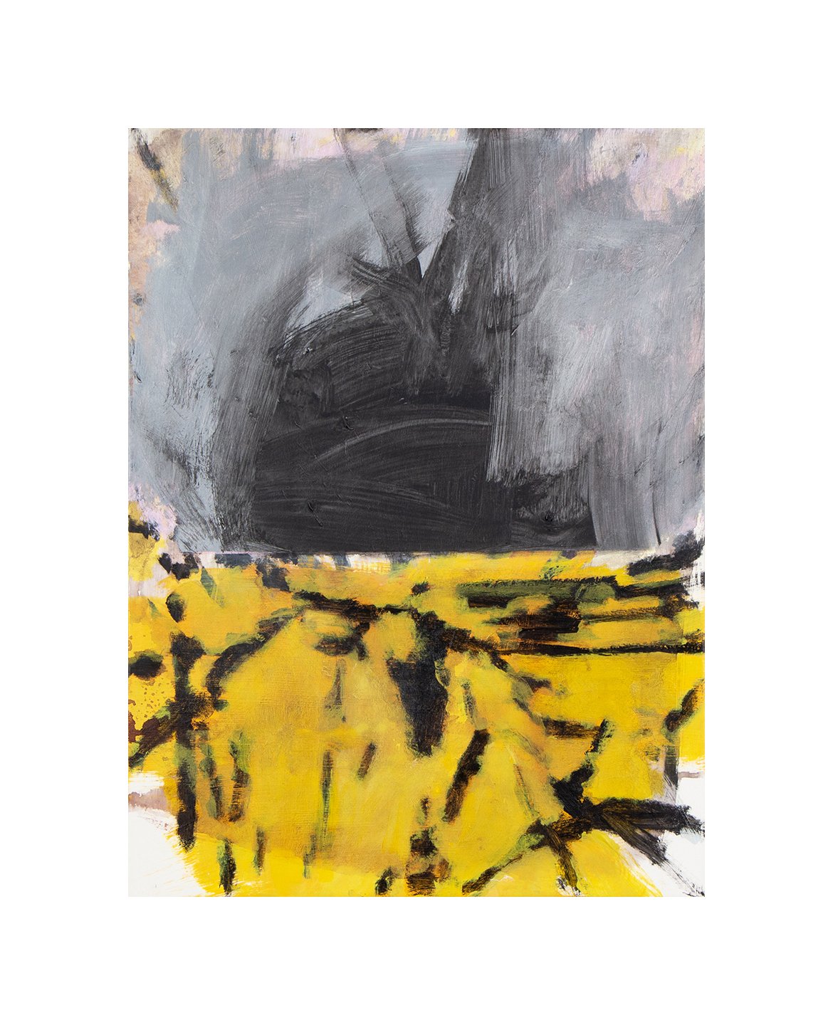 fire in Louisiana, acrylic on panel, 15.75 x 12 inches, 2023