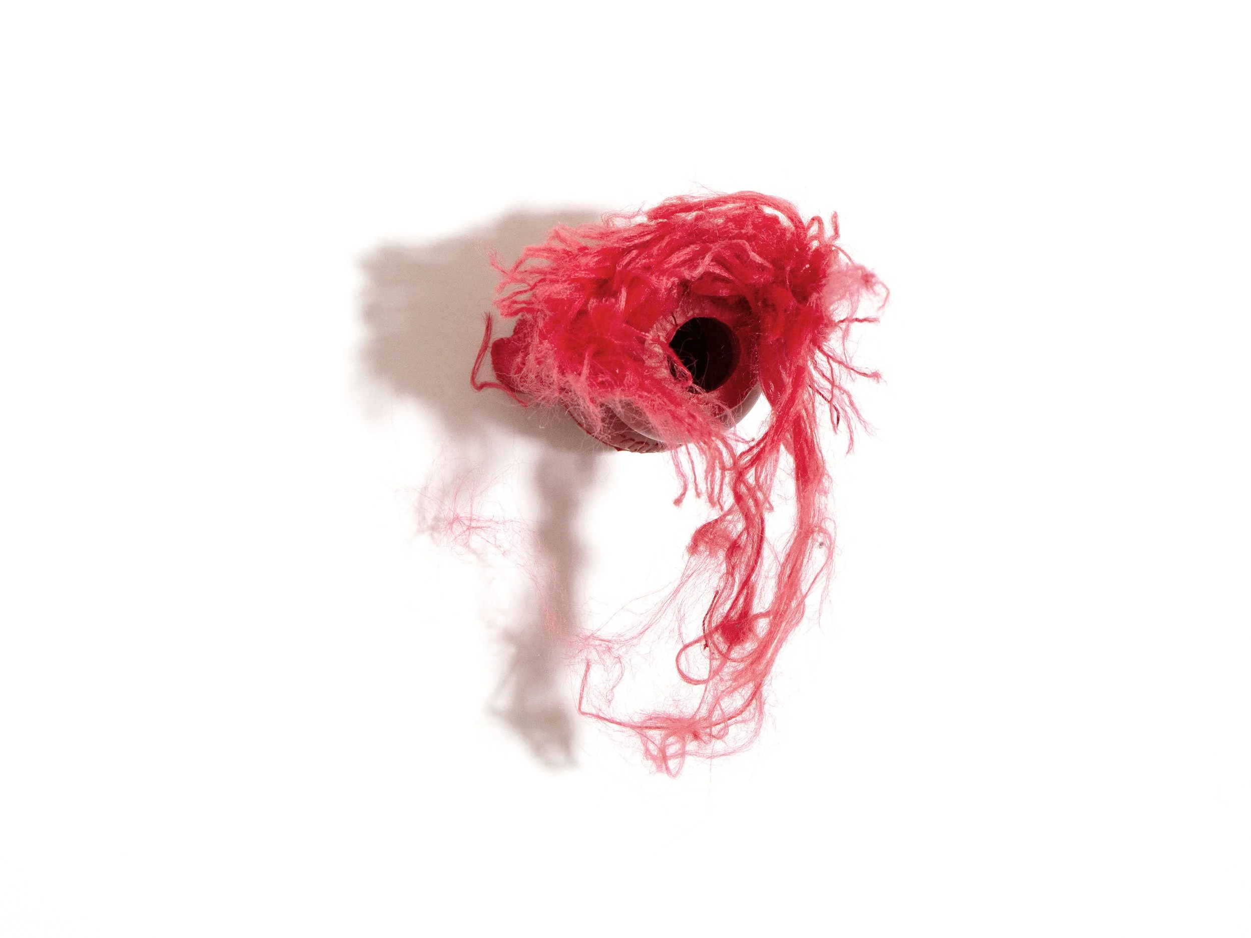 hair hair, dog toys and epoxy, 4.75 x 3 x 4.5 inches, 2024