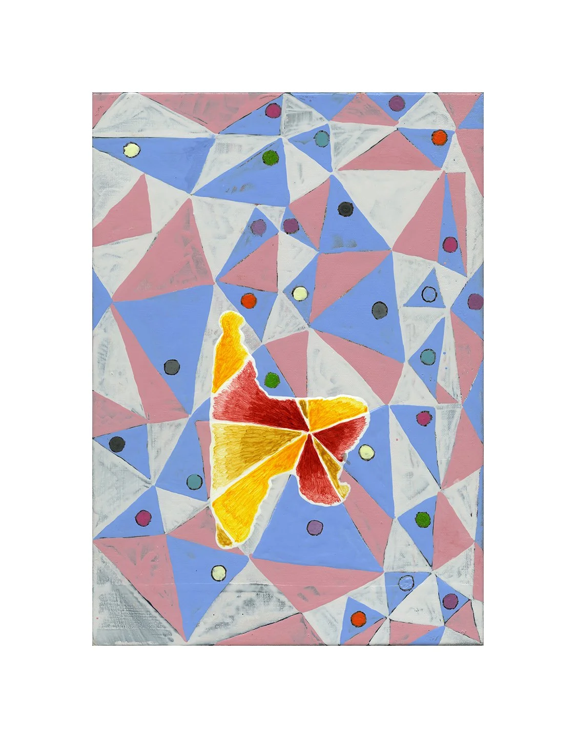 untitled, acrylic on canvas on panel, 12 x 8.5 inches, 2015