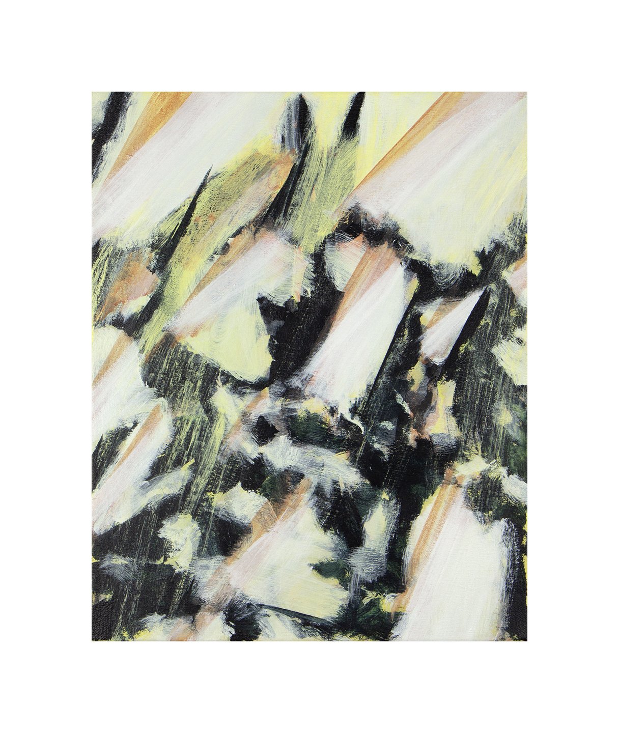 what is left, acrylic on canvas, 18 x 14 inches, 2022