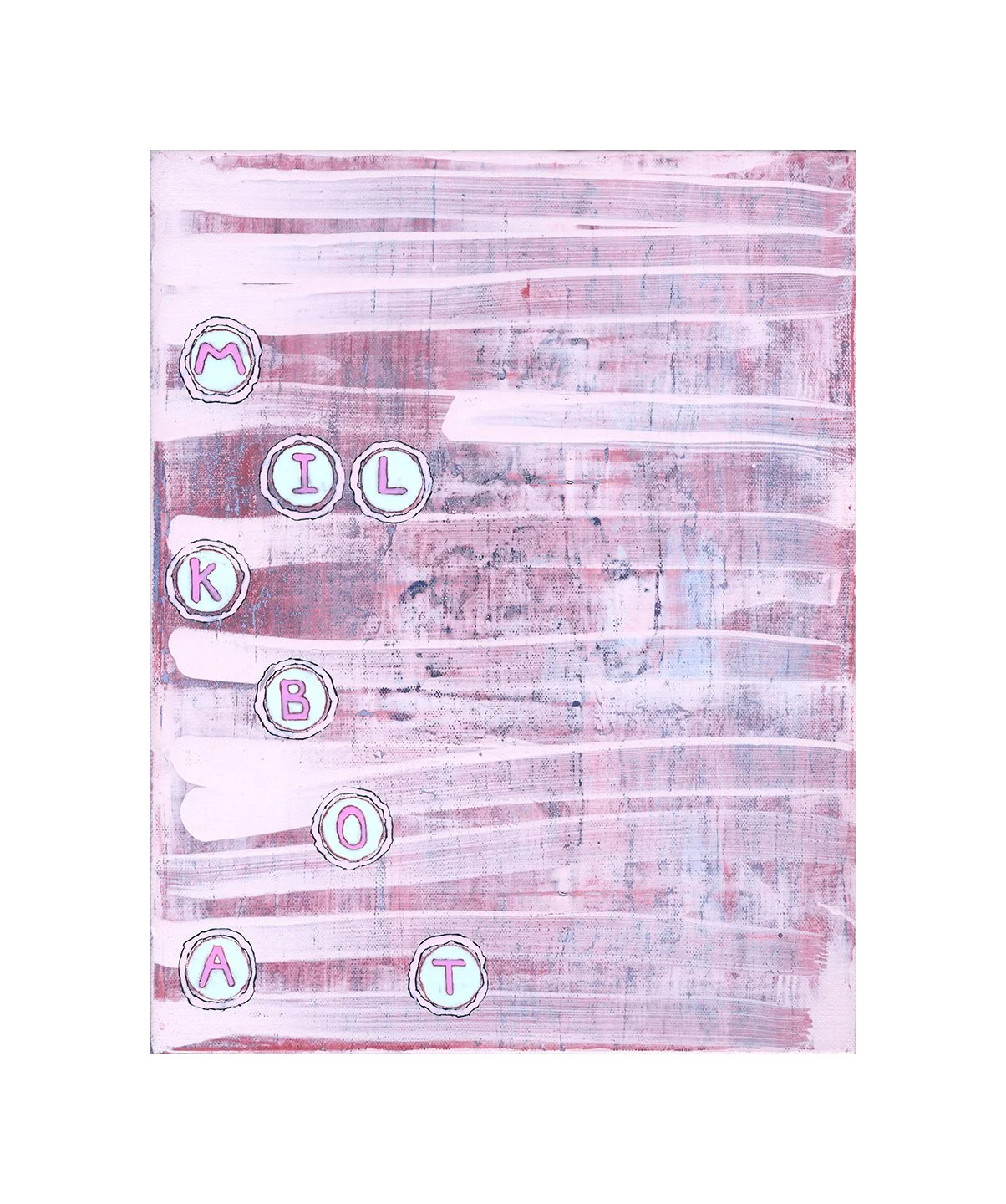 untitled, acrylic on canvas on panel, 16 x 12.5 inches, 2010
