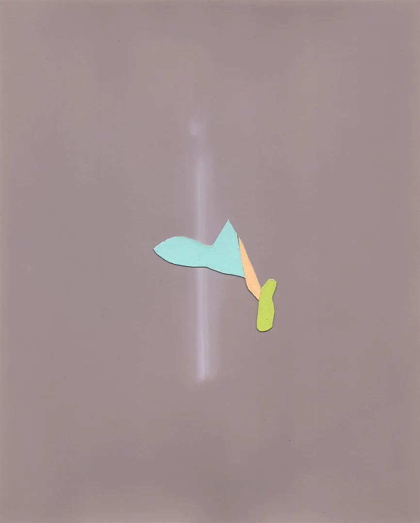 untitled, acrylic and collage on silver gelatin print, 10 x 8 inches, 2018